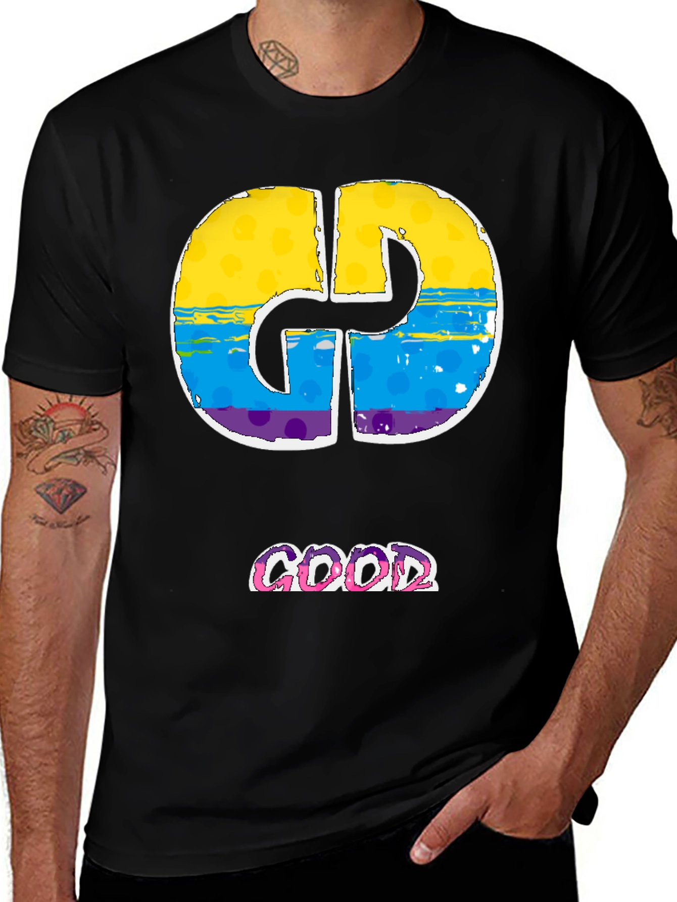 Cool Graphic Tee - Good Vibes