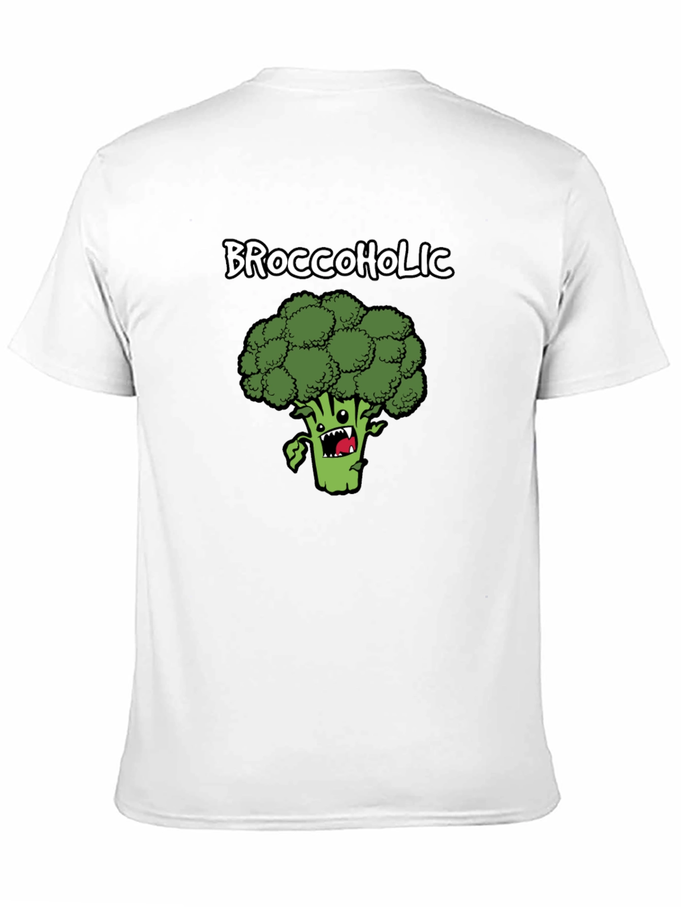 Broccoholic T-Shirt: Funny Broccoli Cartoon