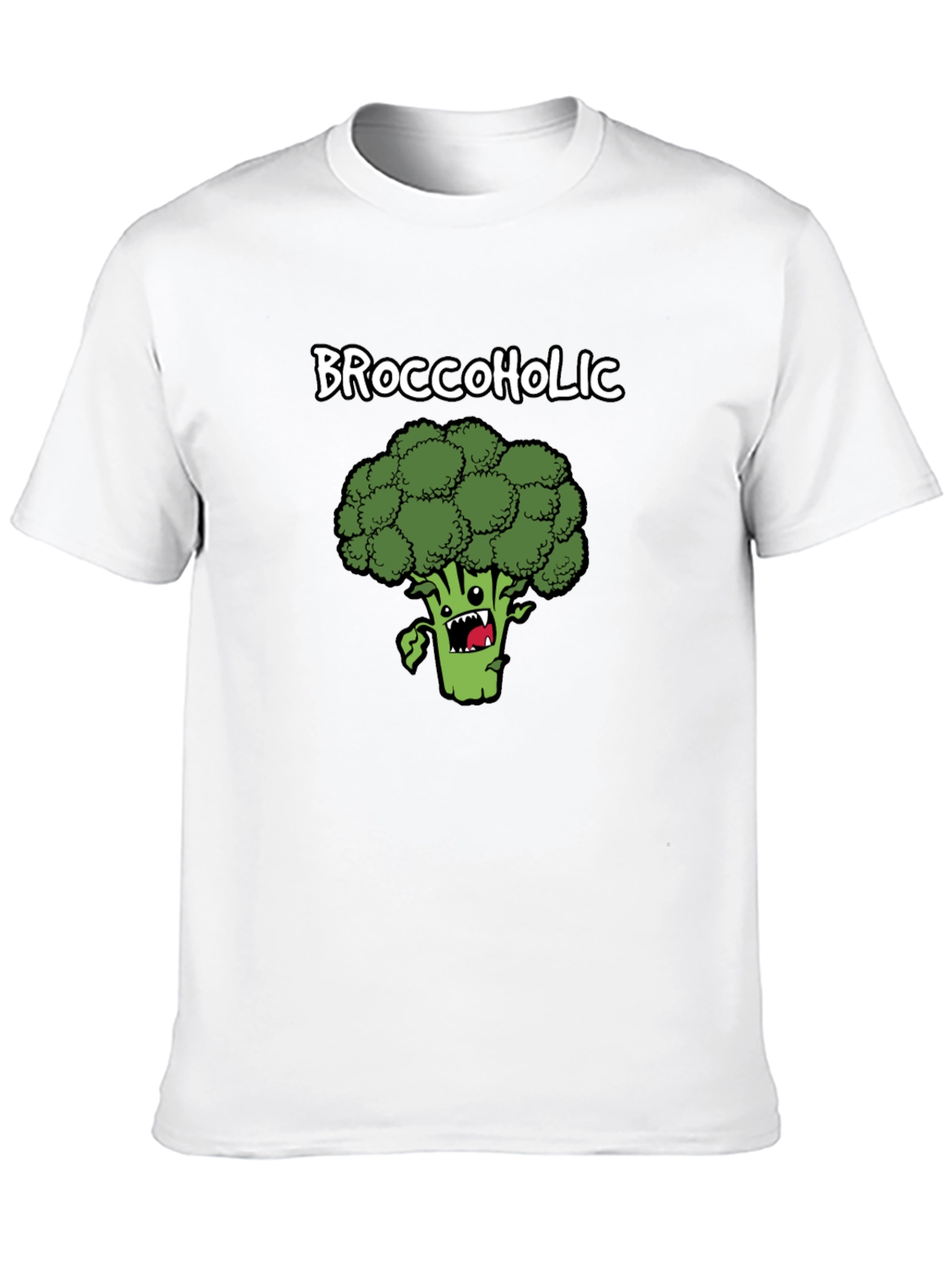 Broccoholic T-Shirt: Funny Broccoli Cartoon