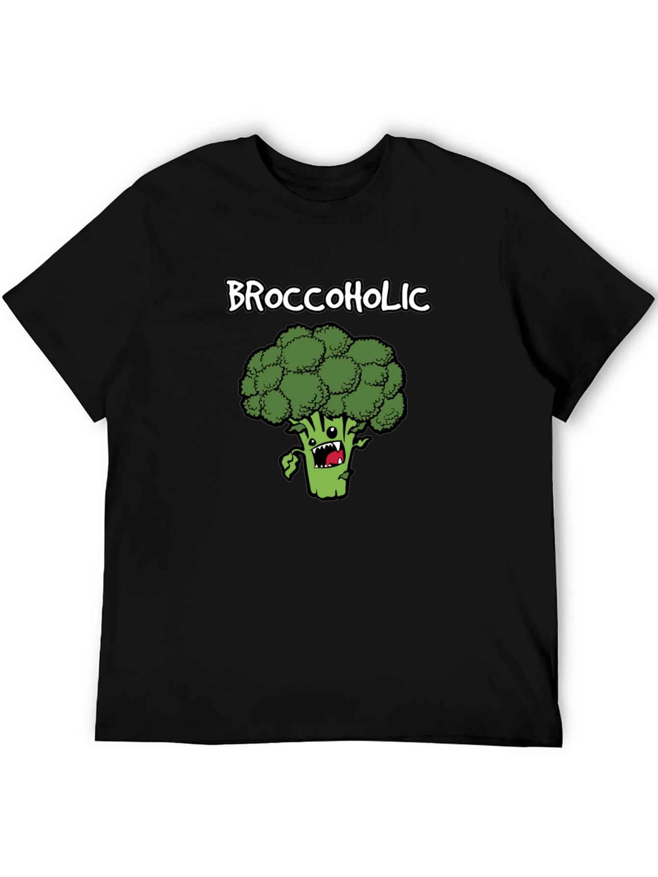Broccoholic T-Shirt: Funny Broccoli Cartoon