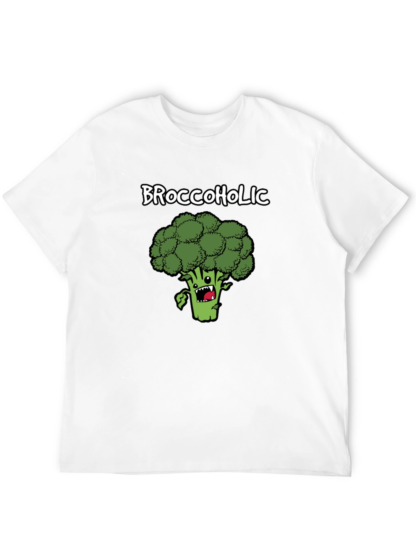 Broccoholic T-Shirt: Funny Broccoli Cartoon