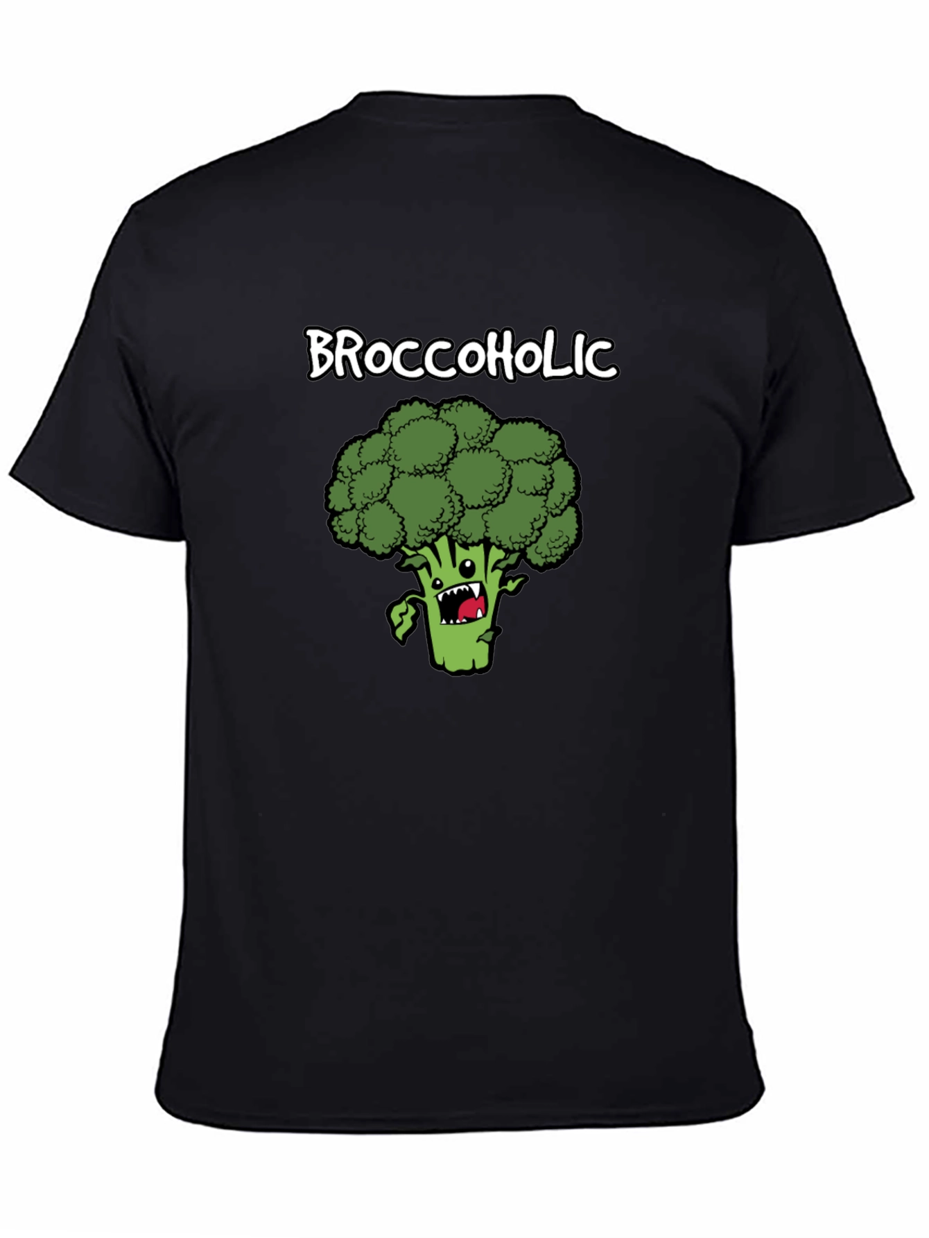 Broccoholic T-Shirt: Funny Broccoli Cartoon