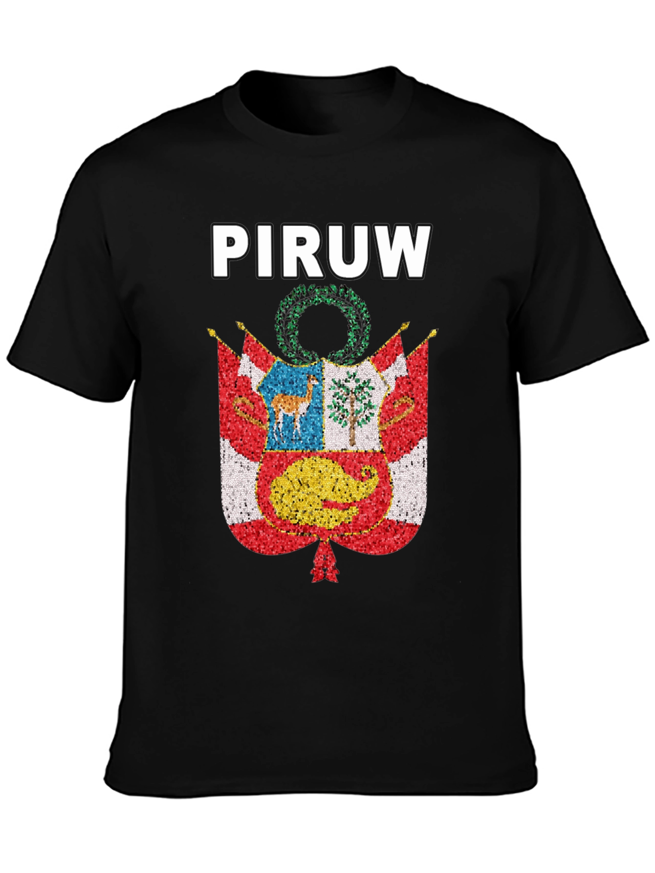 PIRUW Peru Pride T-Shirt Peruvian Flag Design