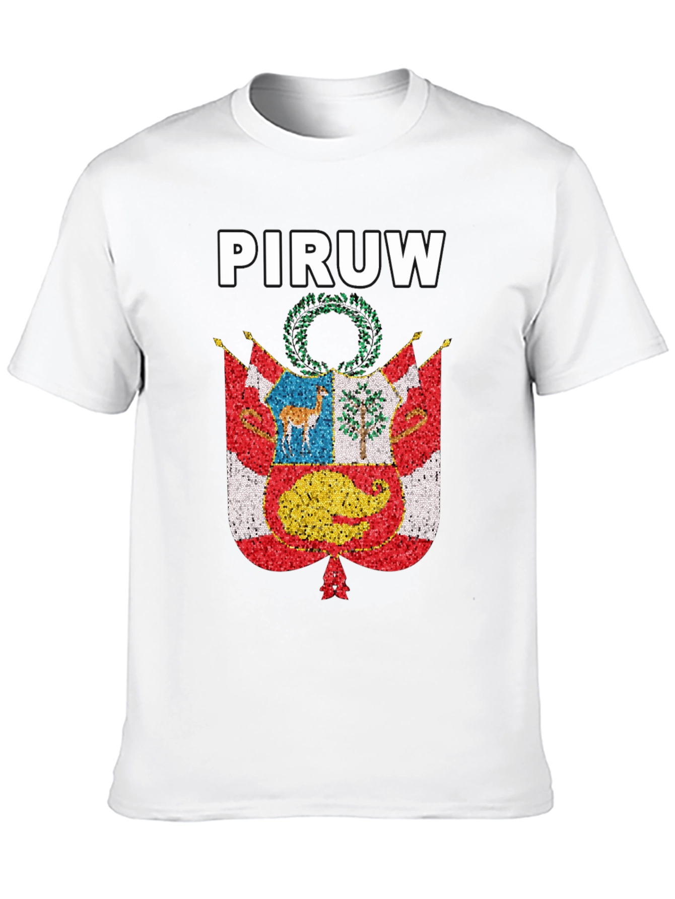 PIRUW Peru Pride T-Shirt Peruvian Flag Design