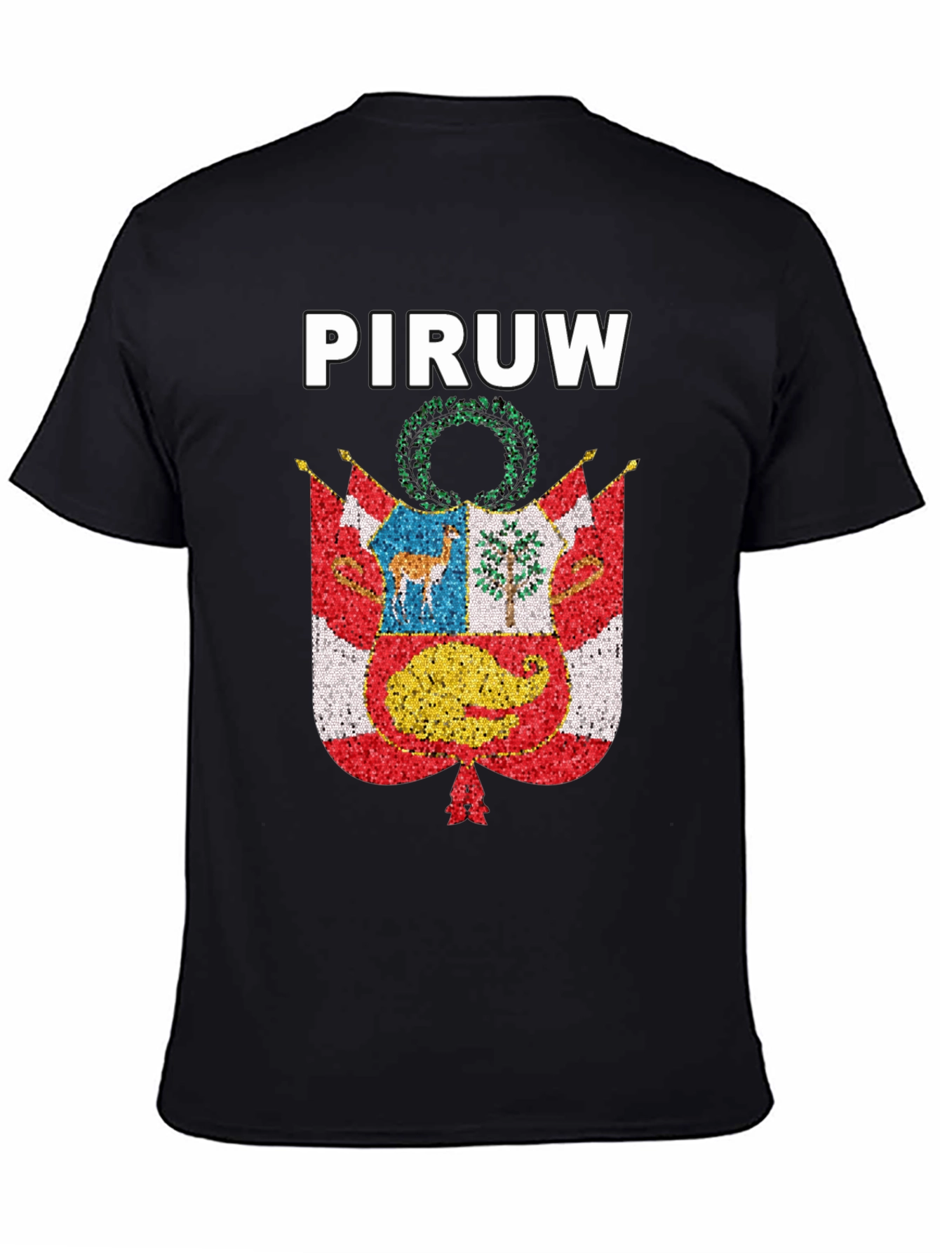 PIRUW Peru Pride T-Shirt Peruvian Flag Design