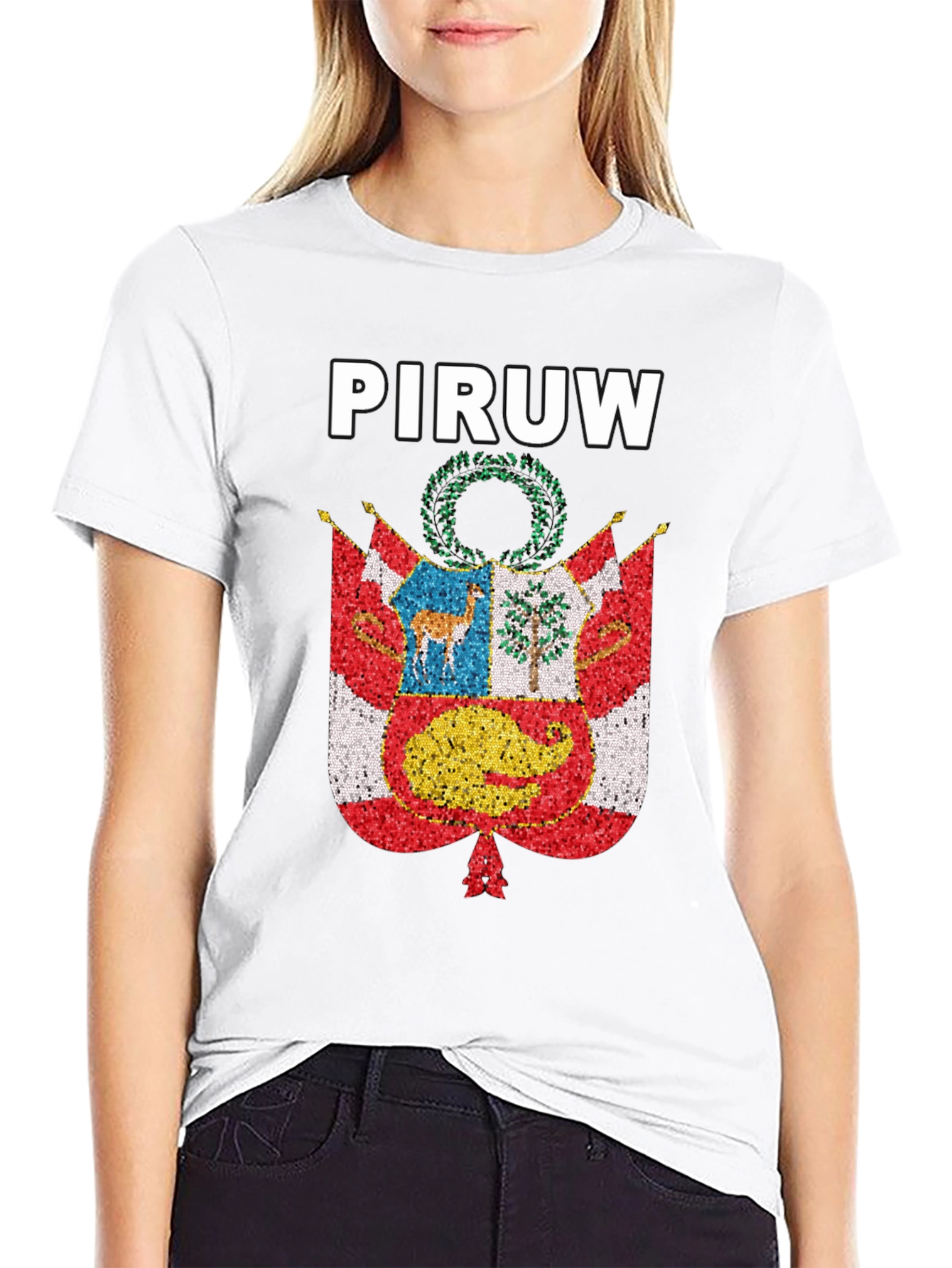 PIRUW Peru Pride T-Shirt Peruvian Flag Design