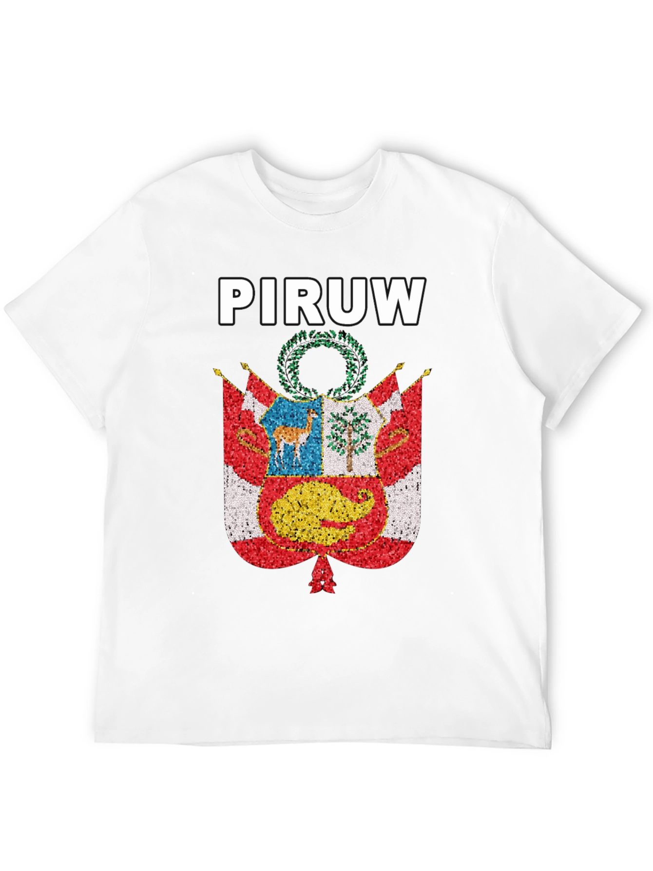 PIRUW Peru Pride T-Shirt Peruvian Flag Design