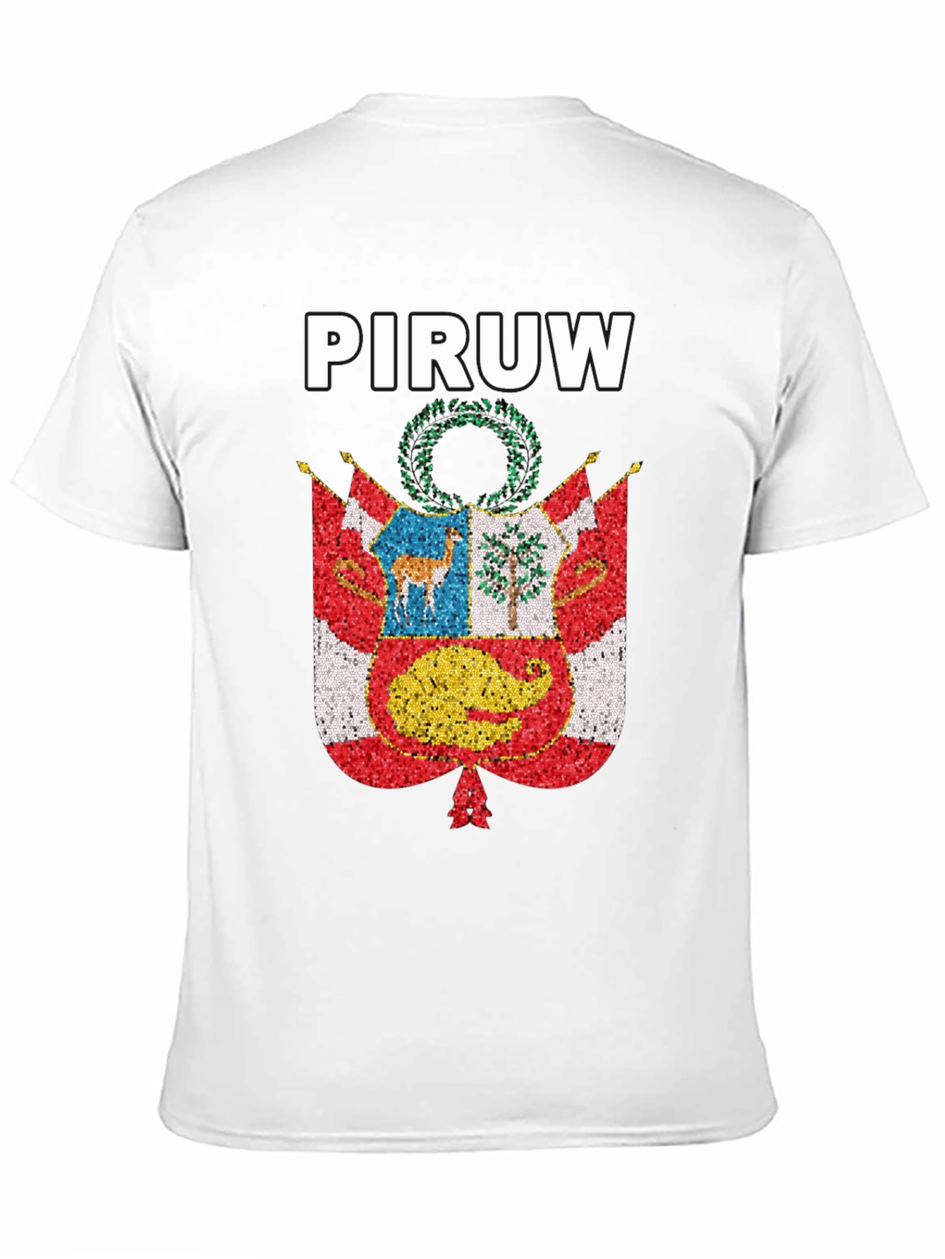 PIRUW Peru Pride T-Shirt Peruvian Flag Design