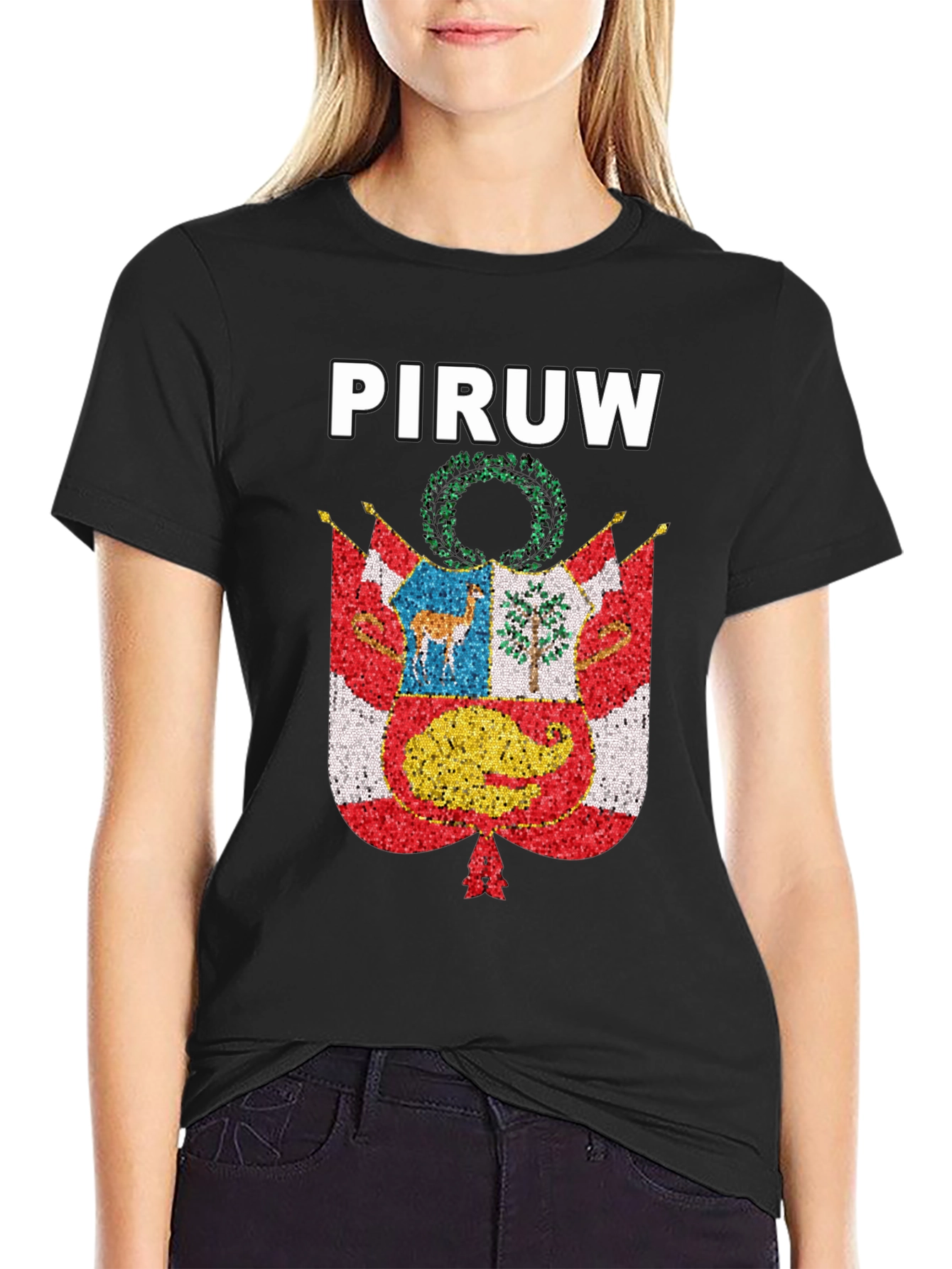 PIRUW Peru Pride T-Shirt Peruvian Flag Design