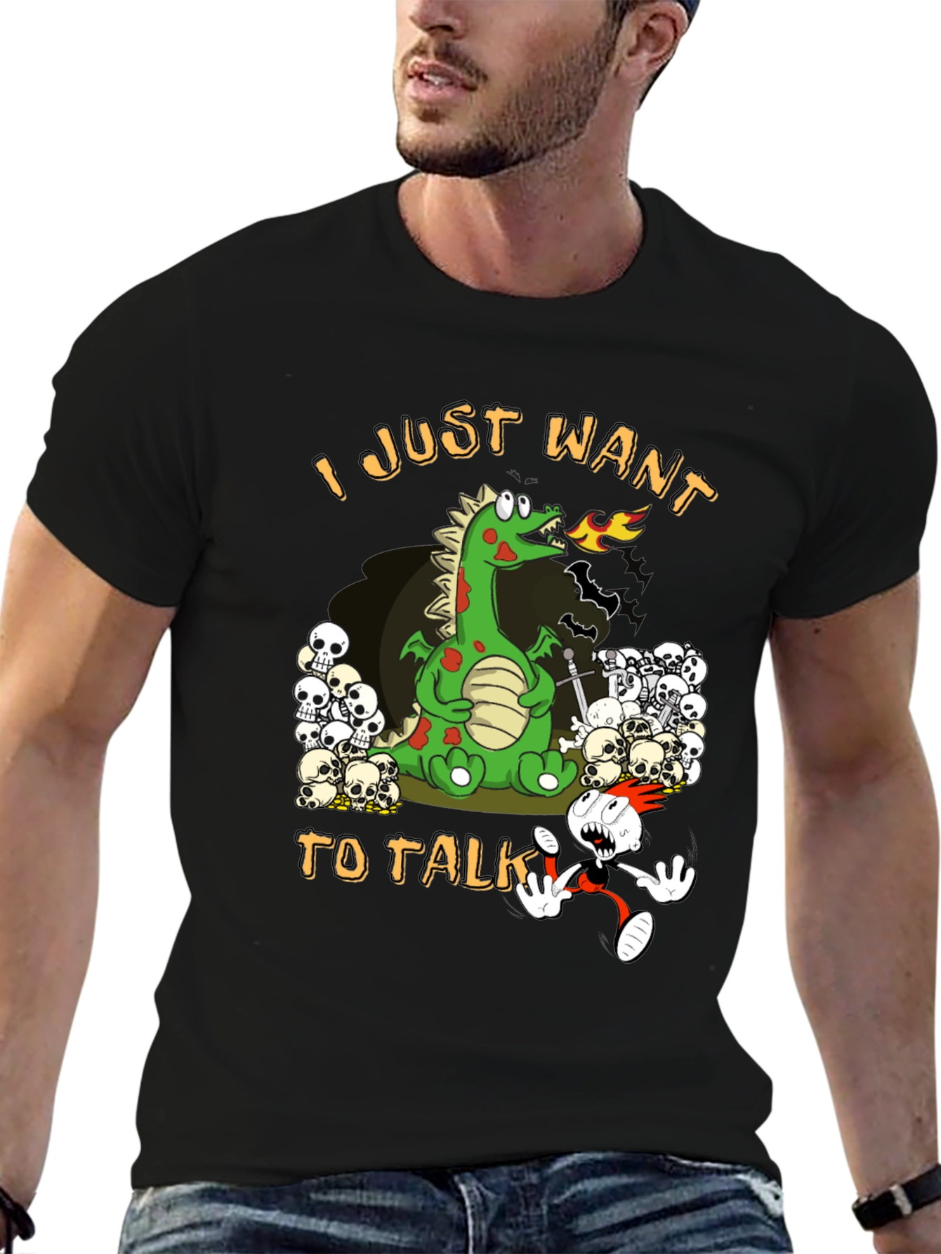 I Just Want to Talk Dragon T-Shirt