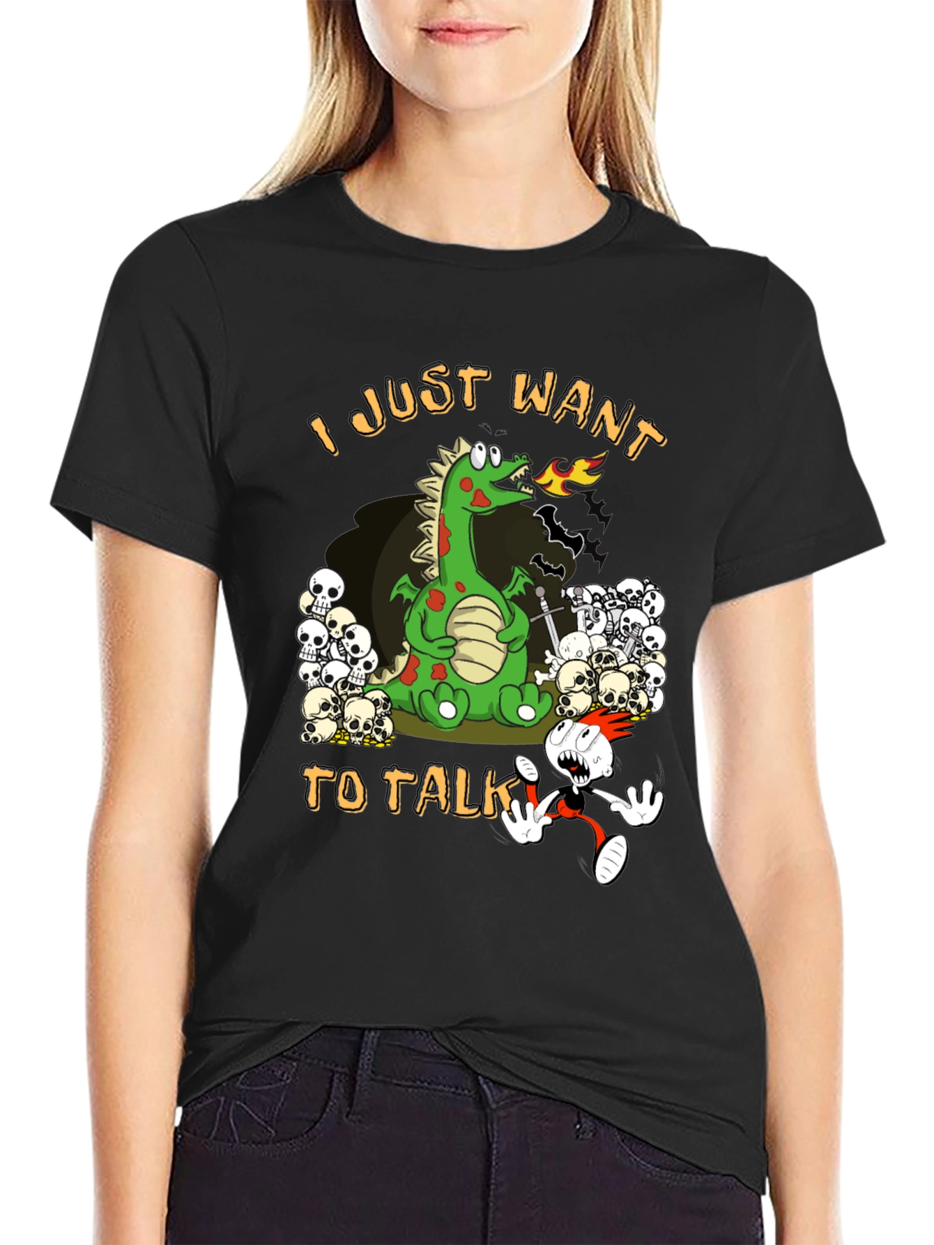 I Just Want to Talk Dragon T-Shirt