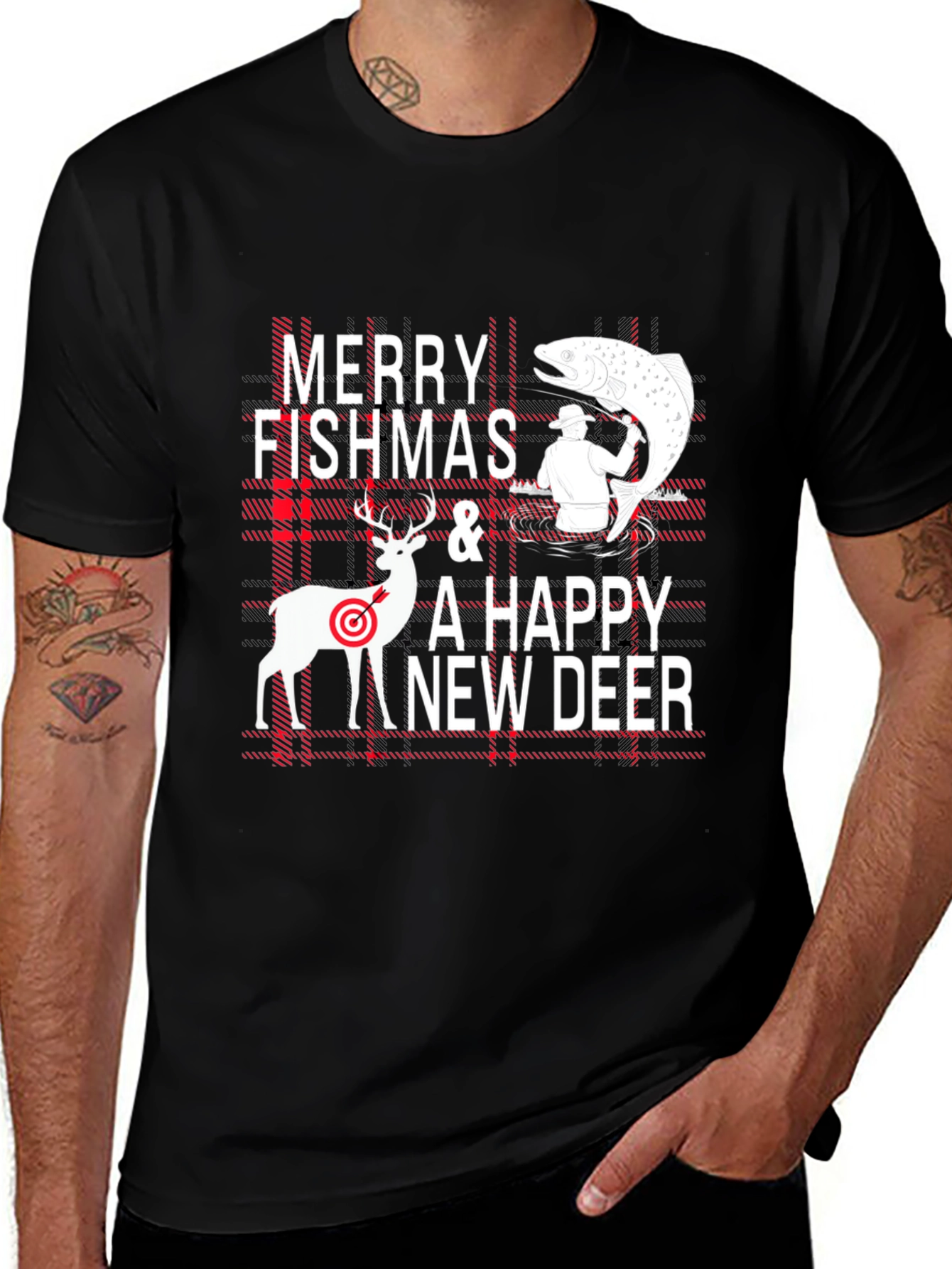 Merry Fishmas & A Happy New Deer T-Shirt