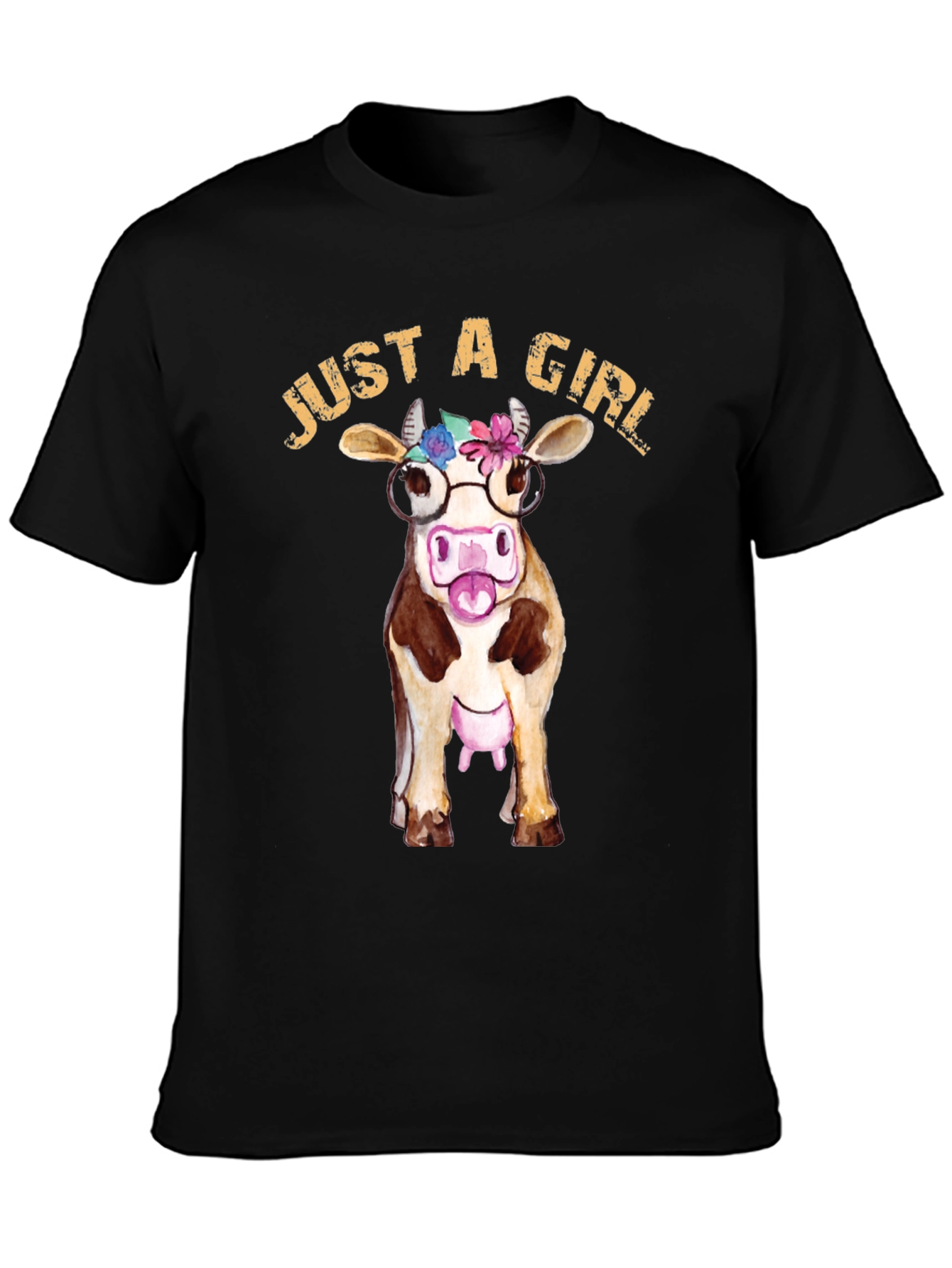 Just A Girl Who Loves Cows Graphic Tee