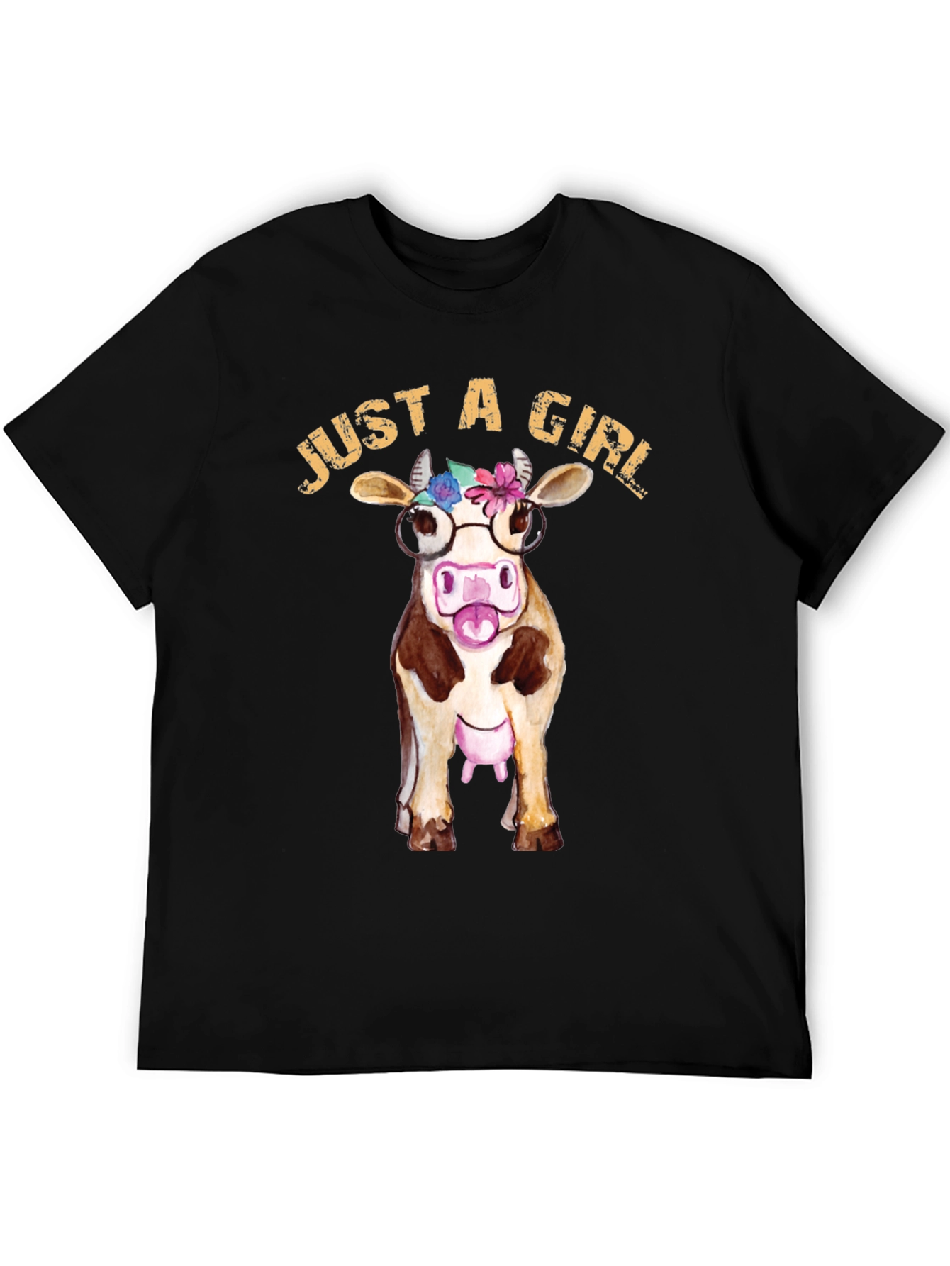 Just A Girl Who Loves Cows Graphic Tee