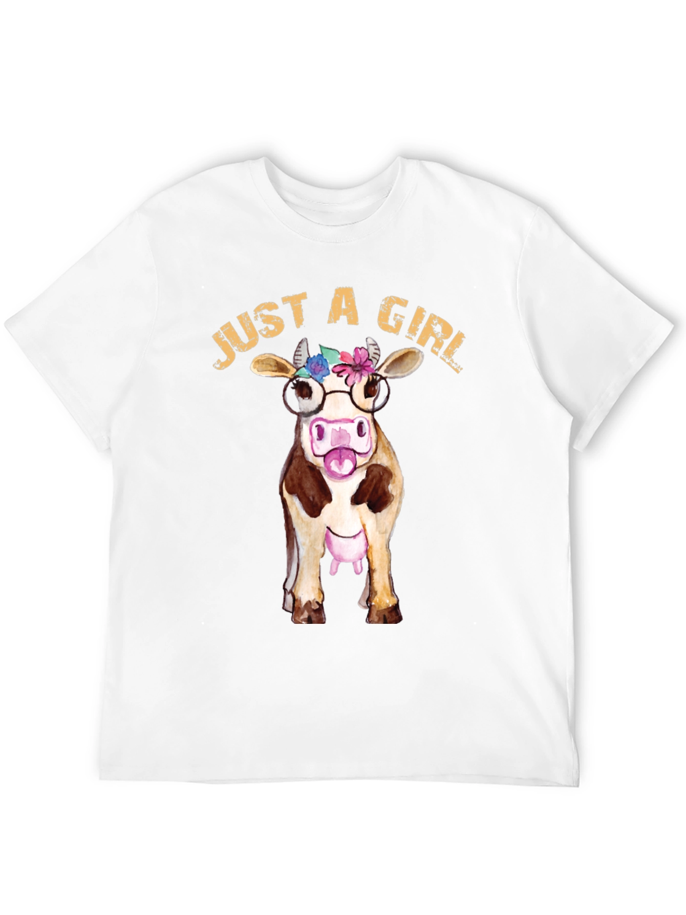 Just A Girl Who Loves Cows Graphic Tee