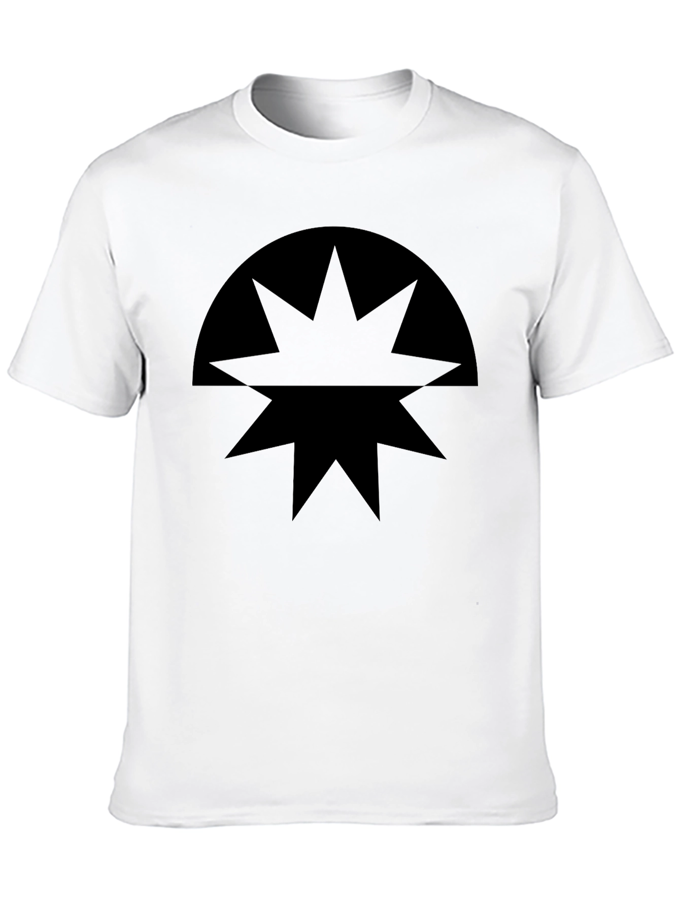 Black Starburst Graphic T-Shirt