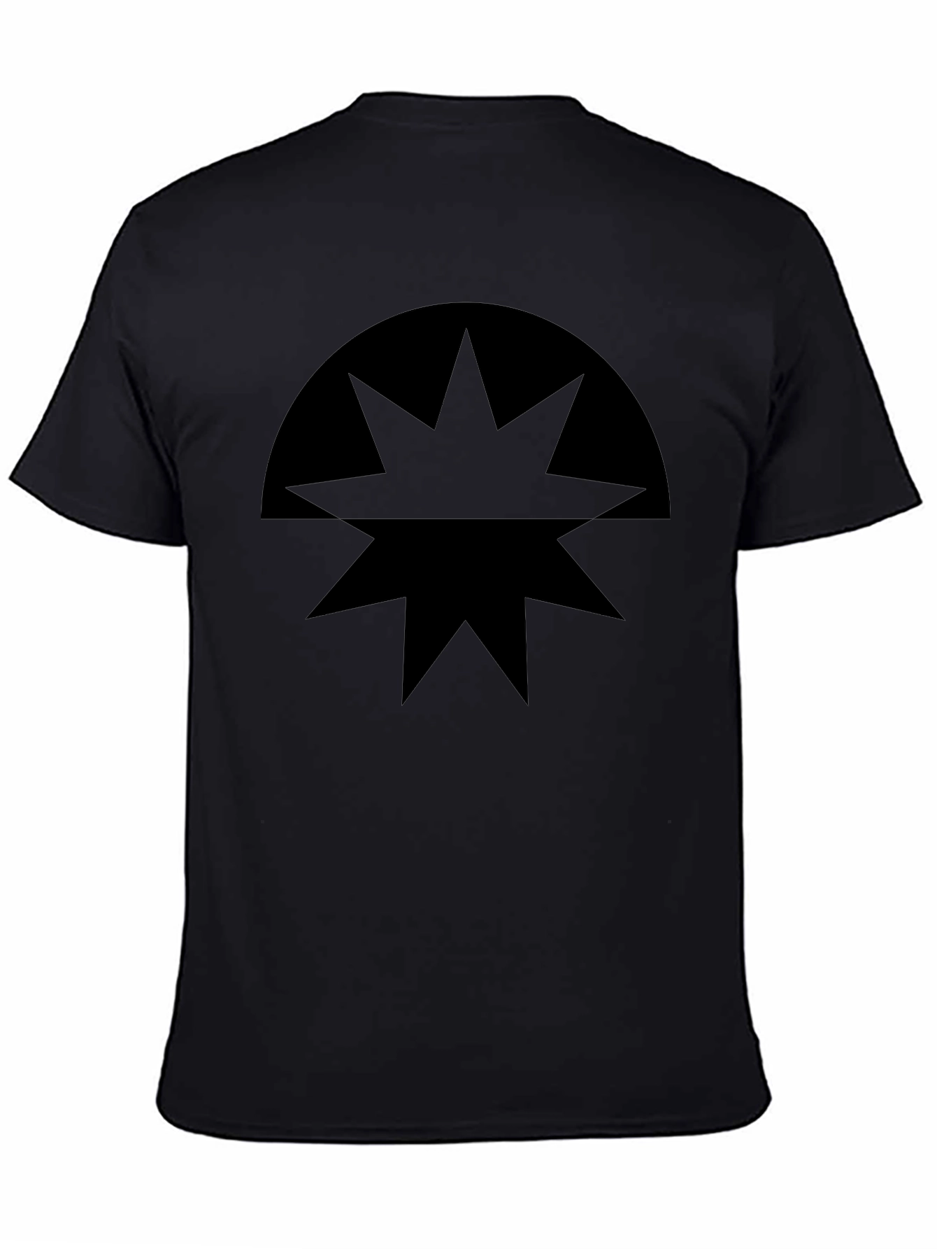 Black Starburst Graphic T-Shirt