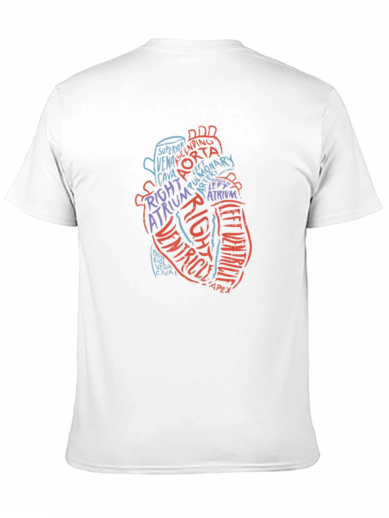 Anatomical Heart Word Art Graphic Tee - Black