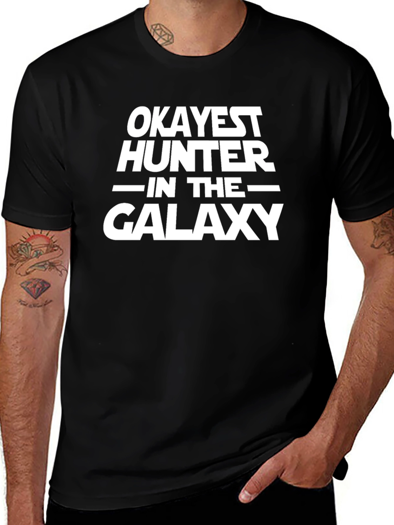 Okayest Hunter Galaxy Graphic Tee