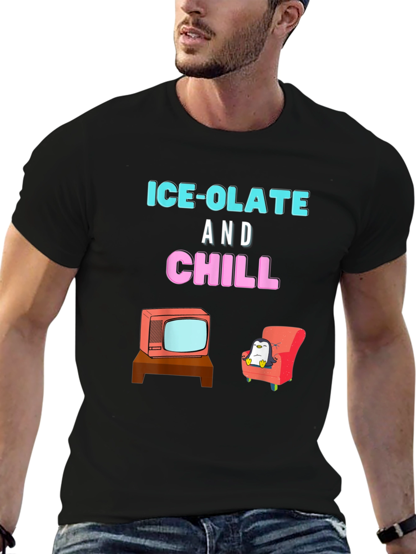 Ice-Olate and Chill Black T-Shirt