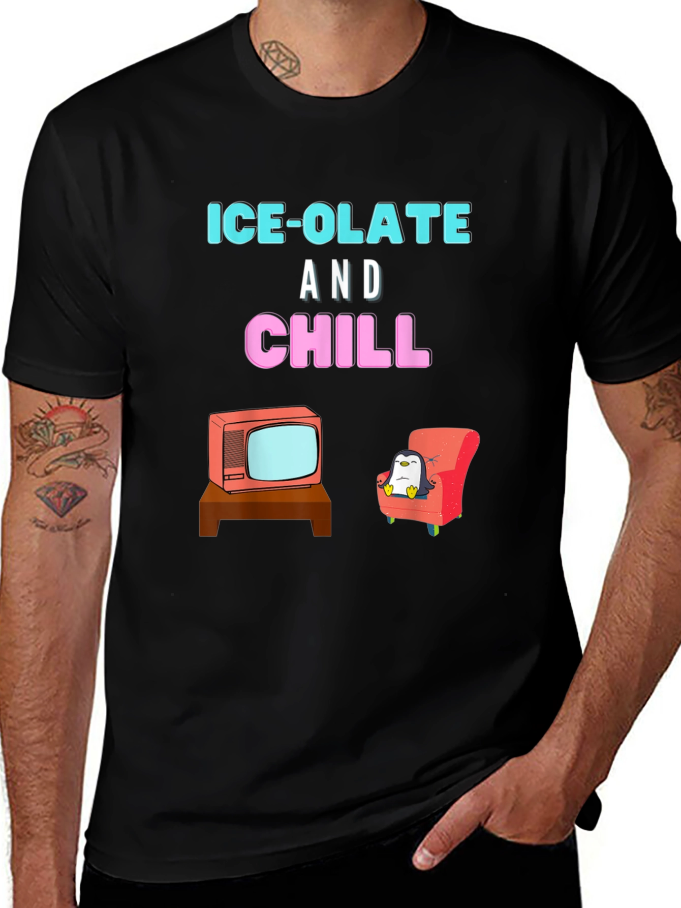 Ice-Olate and Chill Black T-Shirt