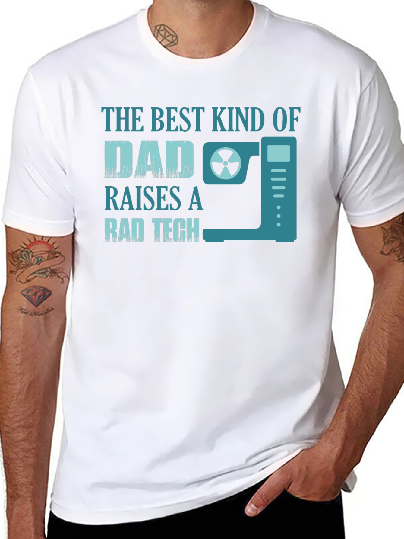 Best Dad Raises a Rad Tech T-Shirt
