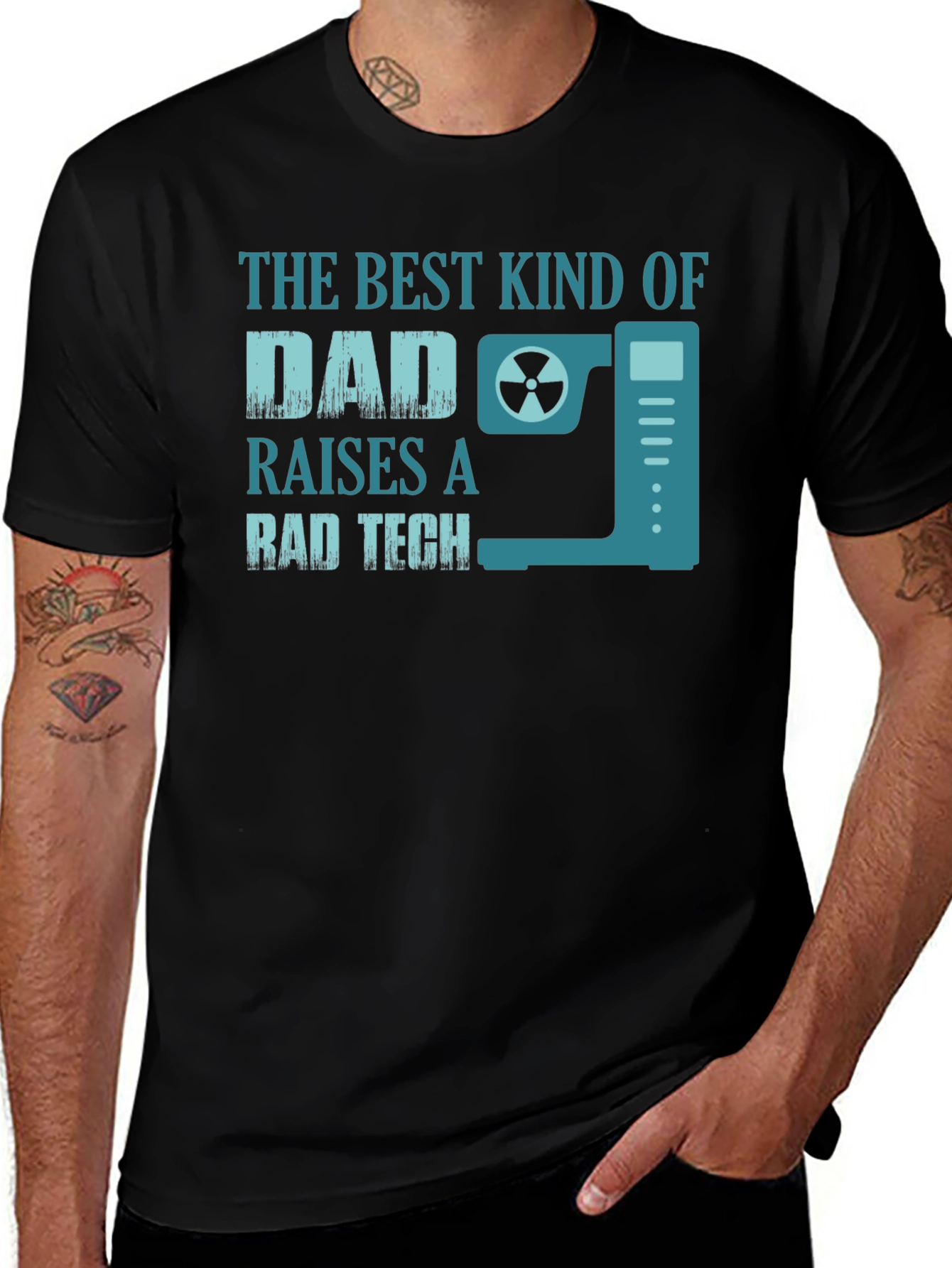 Best Dad Raises a Rad Tech T-Shirt