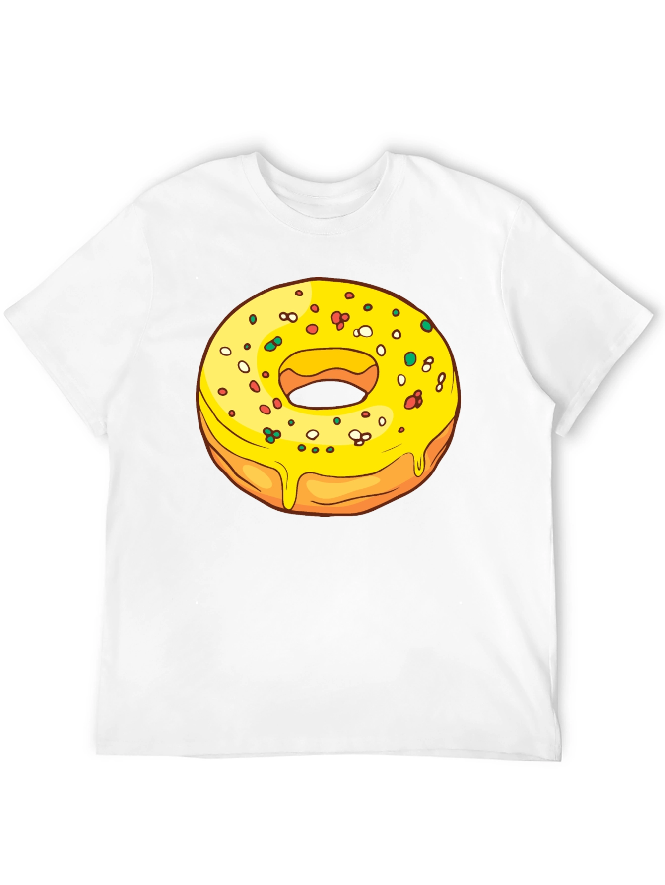 Donut Graphic T-Shirt - Black Casual Wear