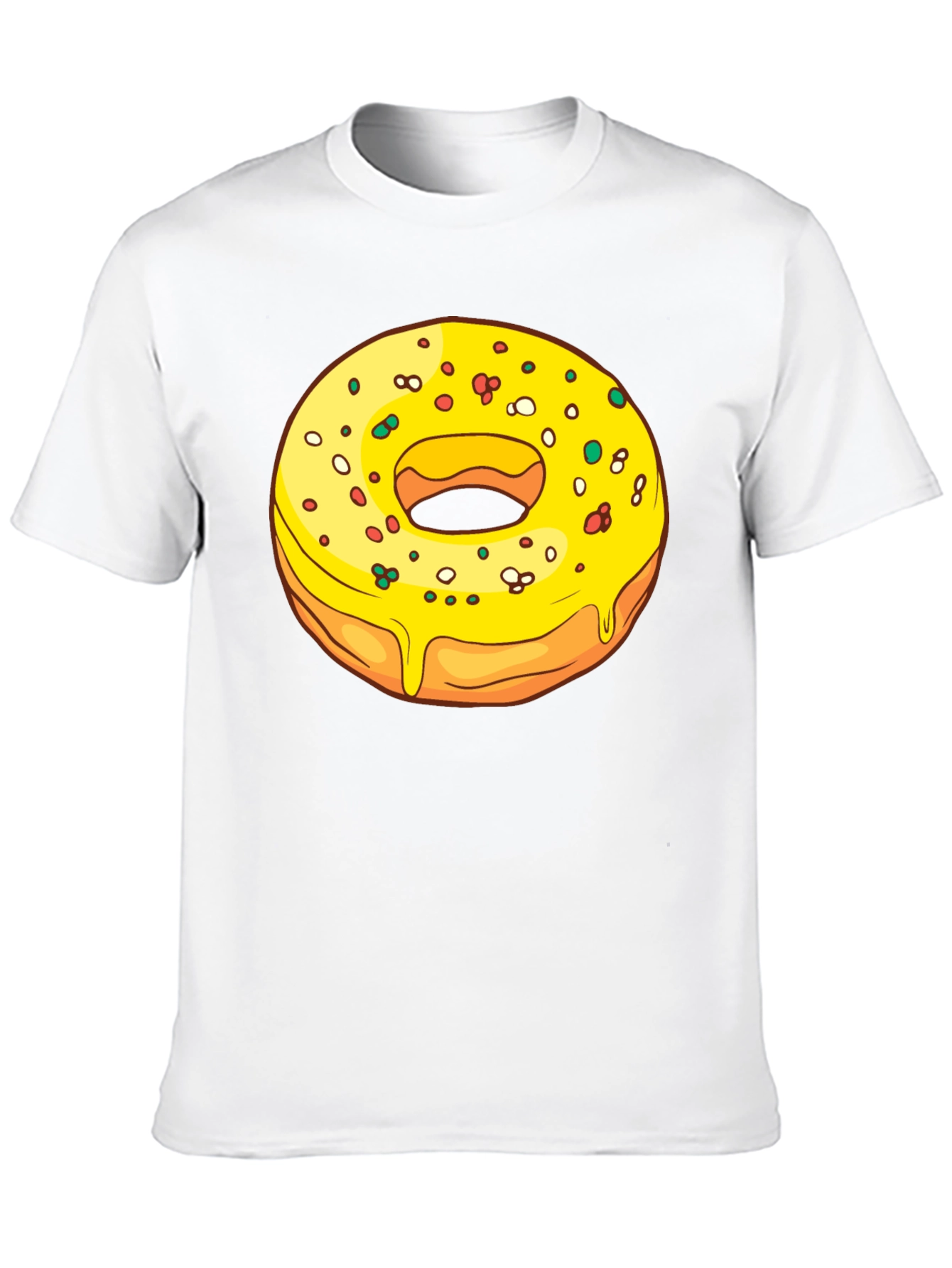 Donut Graphic T-Shirt - Black Casual Wear