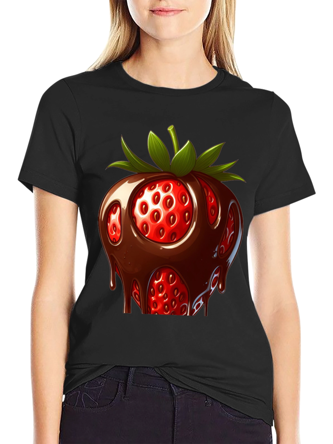 Chocolate Strawberry T-Shirt - Sweet Treat Design