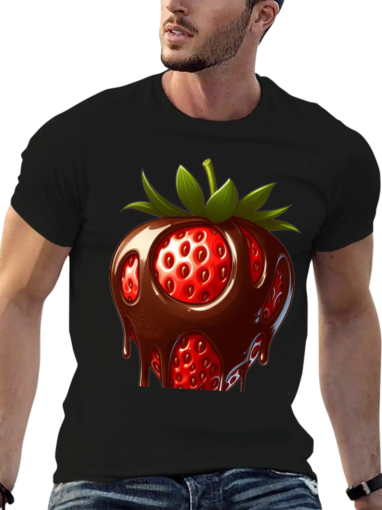 Chocolate Strawberry T-Shirt - Sweet Treat Design