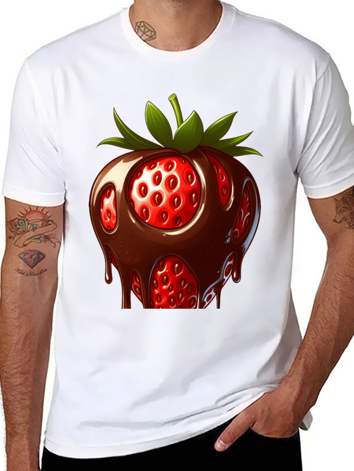 Chocolate Strawberry T-Shirt - Sweet Treat Design