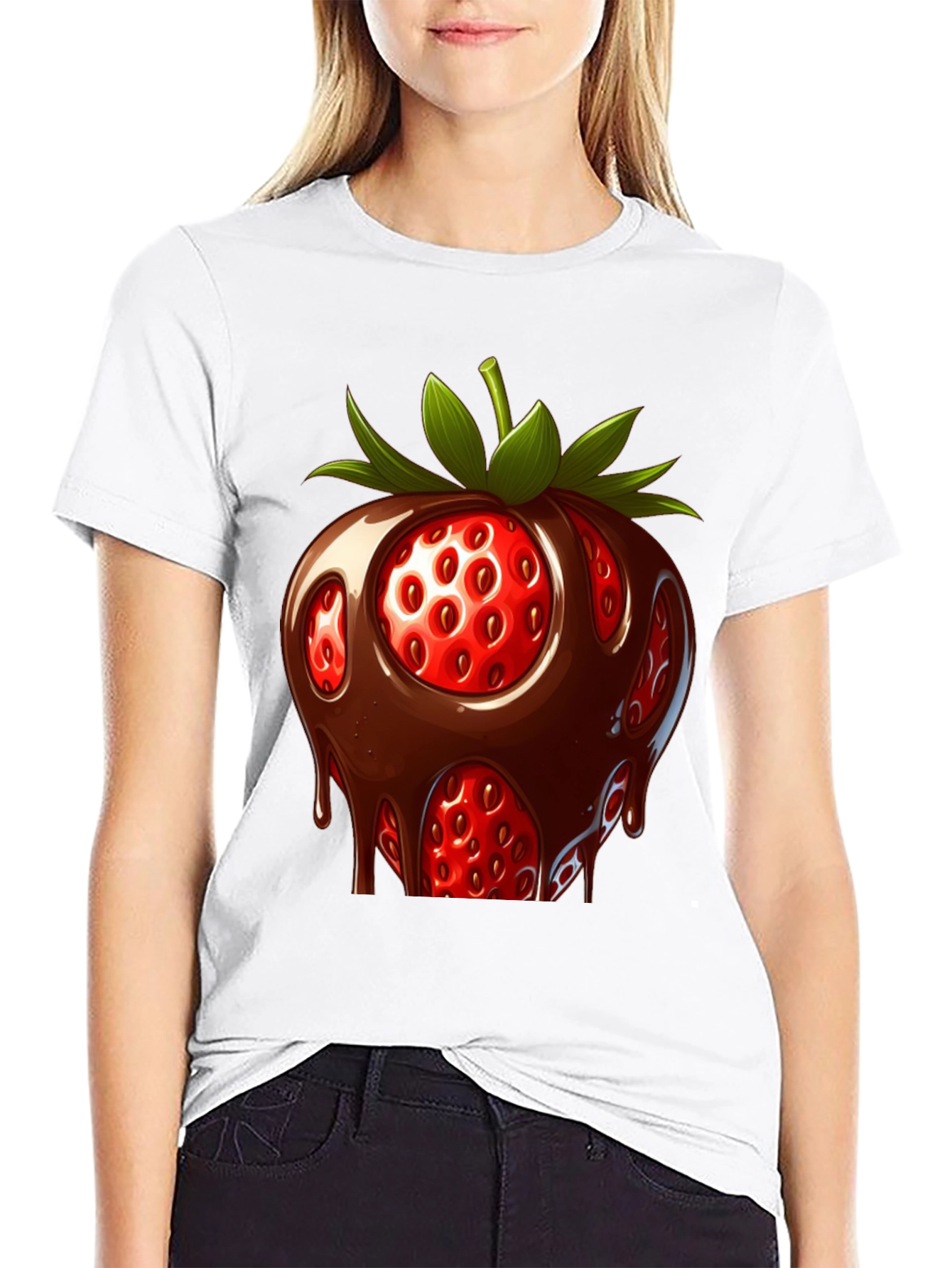 Chocolate Strawberry T-Shirt - Sweet Treat Design