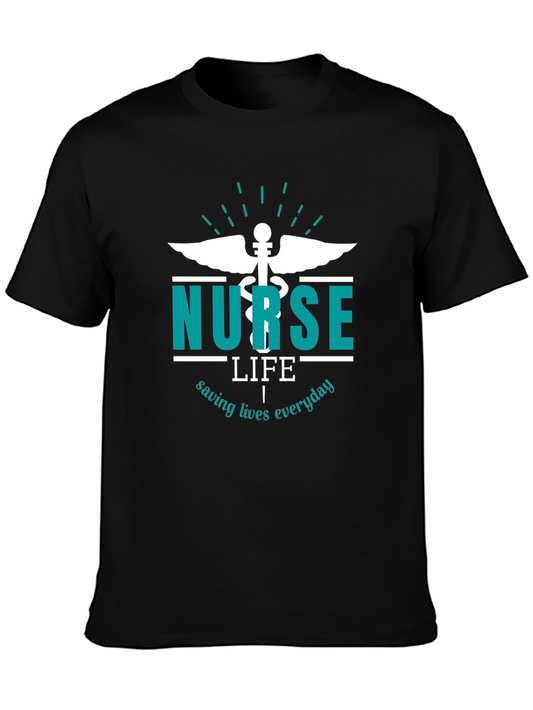 Nurse Life Graphic Tee - Saving Lives Everyday