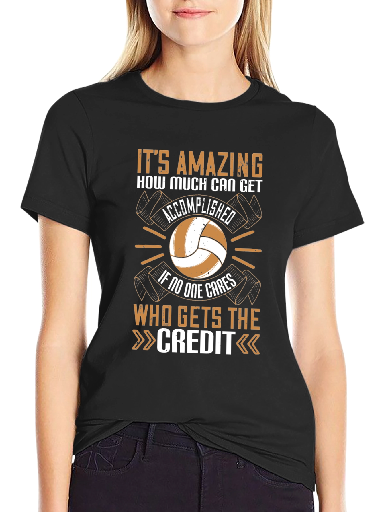 Amazing Accomplishments T-Shirt Volleyball Design