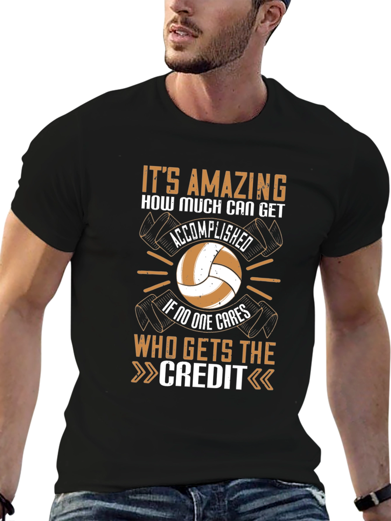 Amazing Accomplishments T-Shirt Volleyball Design