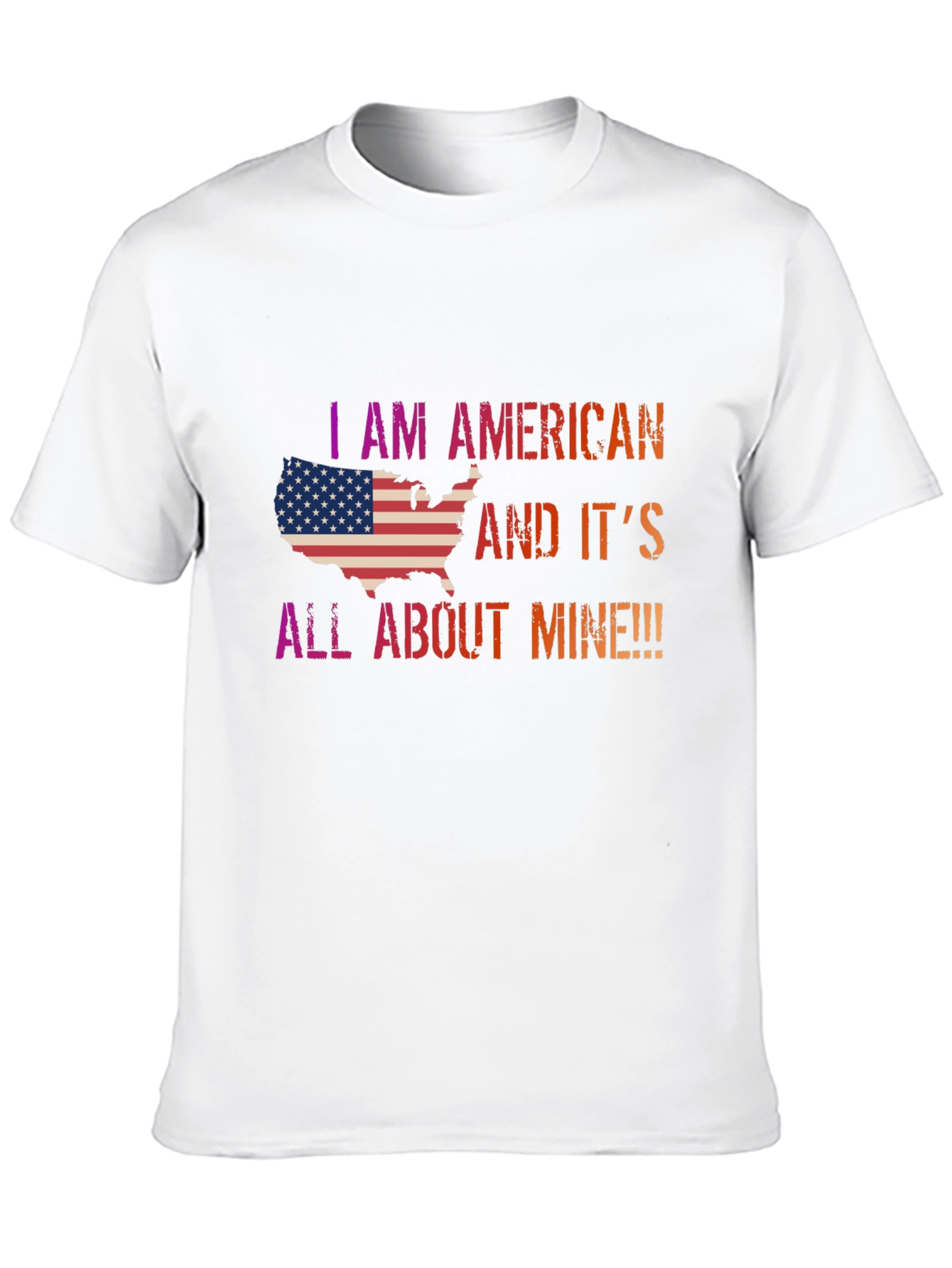 I AM AMERICAN Patriotic Graphic Tee - Black