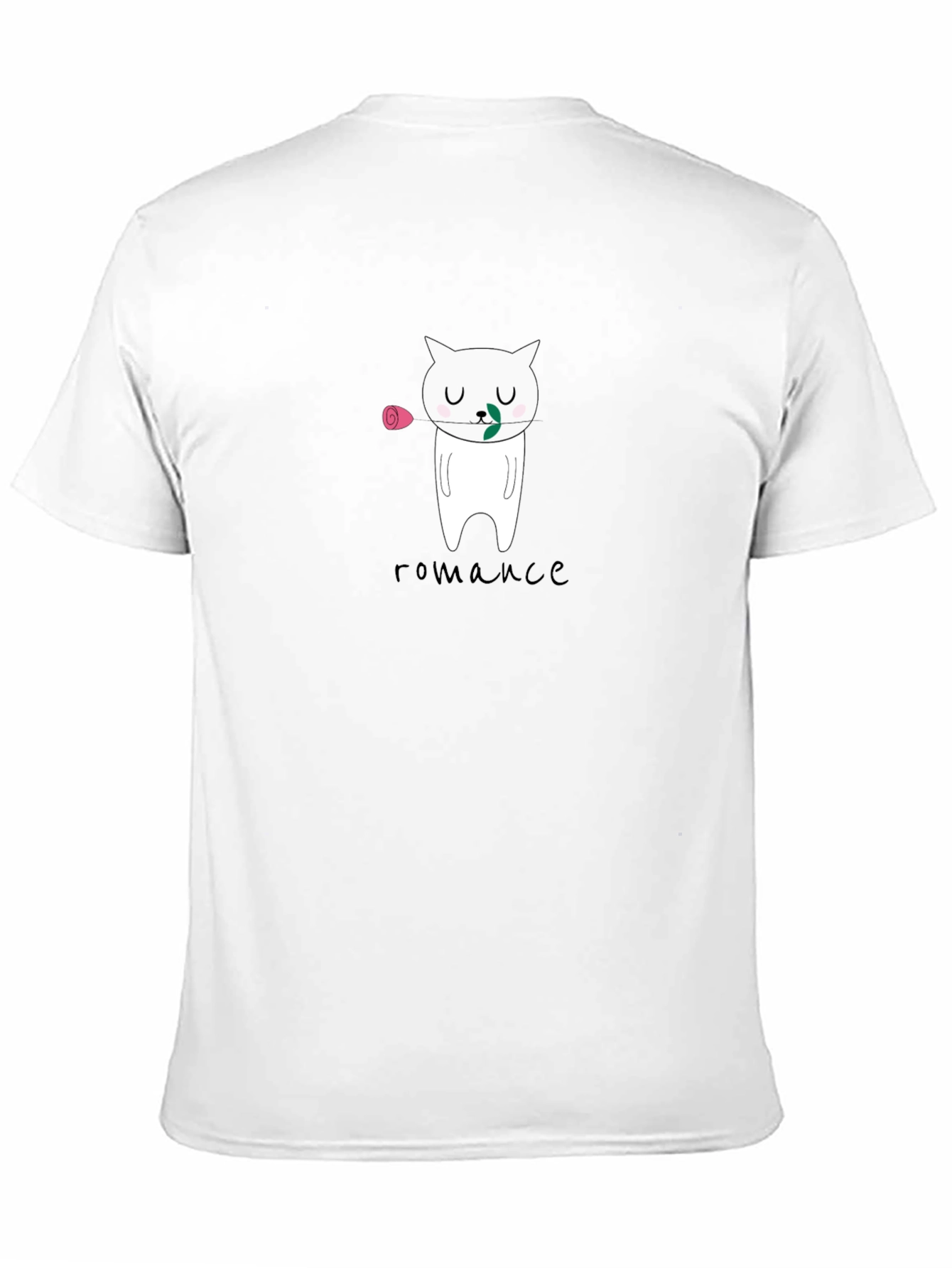 Romantic Cat Graphic T-Shirt - Cute Valentines Day Tee