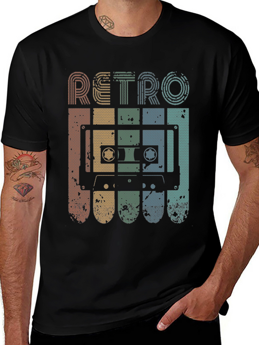 Retro Cassette Tape Graphic T-Shirt - Vintage Style