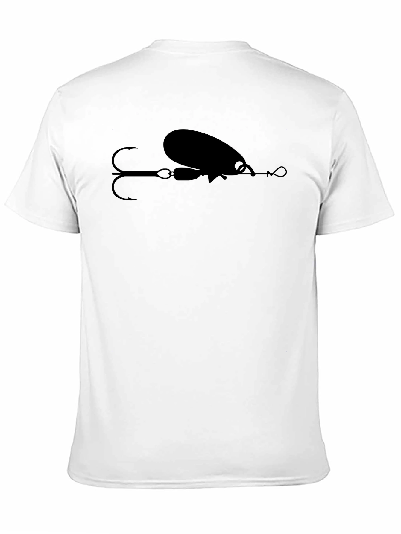 Fishing Lure Graphic T-Shirt - Black Cotton Tee