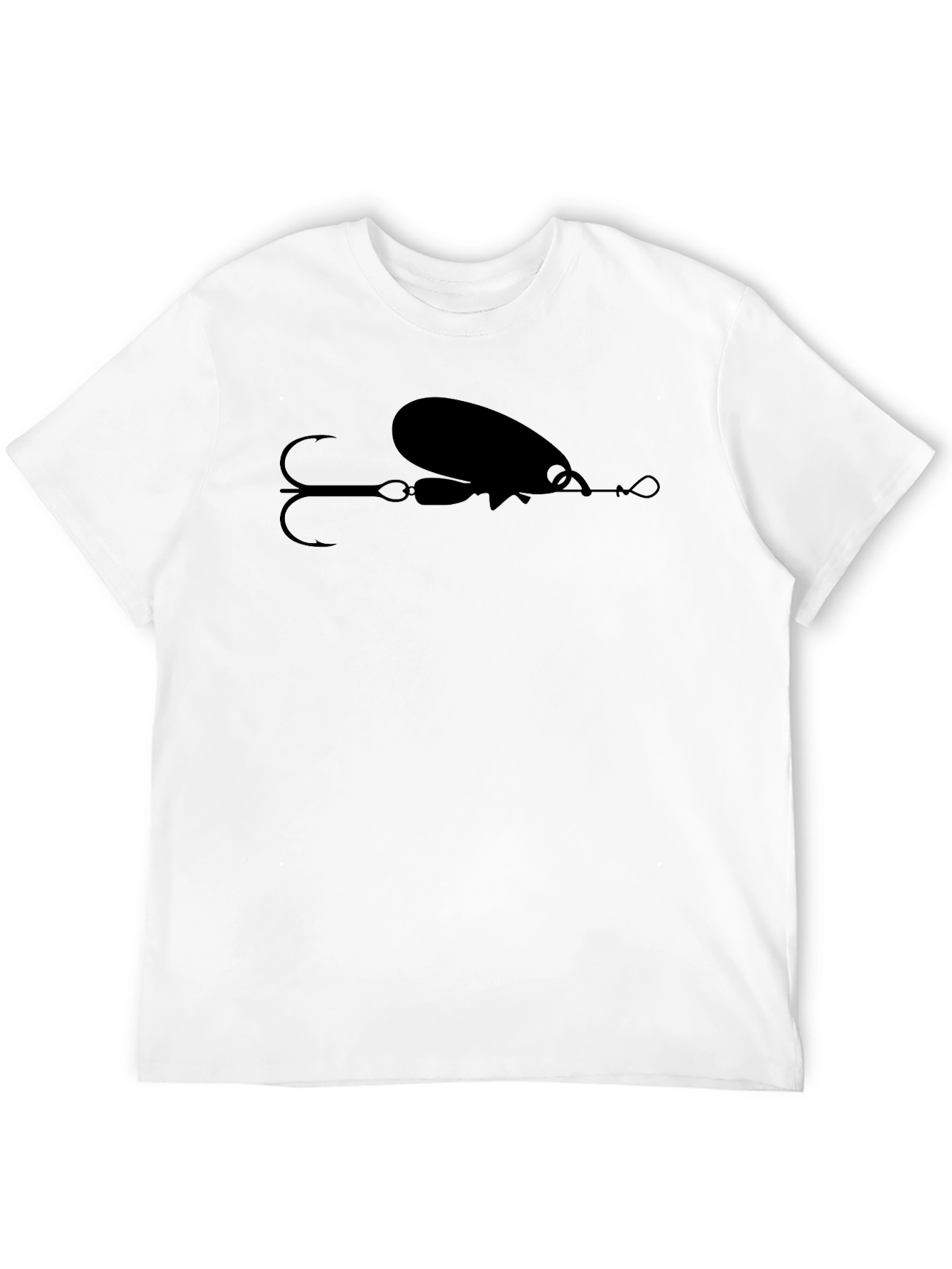 Fishing Lure Graphic T-Shirt - Black Cotton Tee