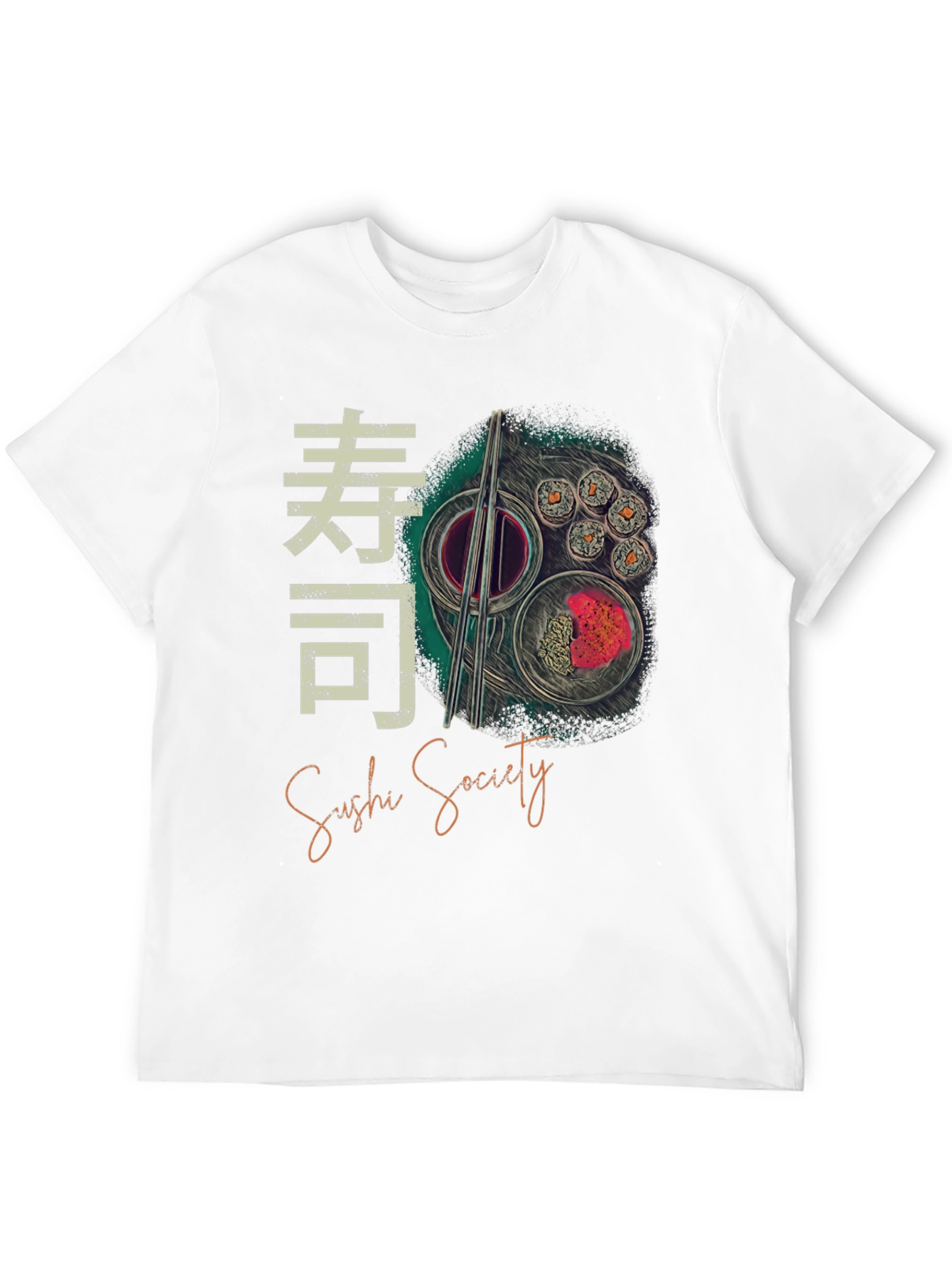 Sushi Society Graphic Tee - Trendy Foodie Shirt