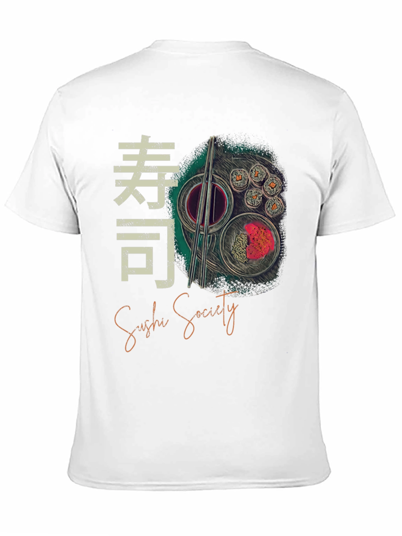 Sushi Society Graphic Tee - Trendy Foodie Shirt