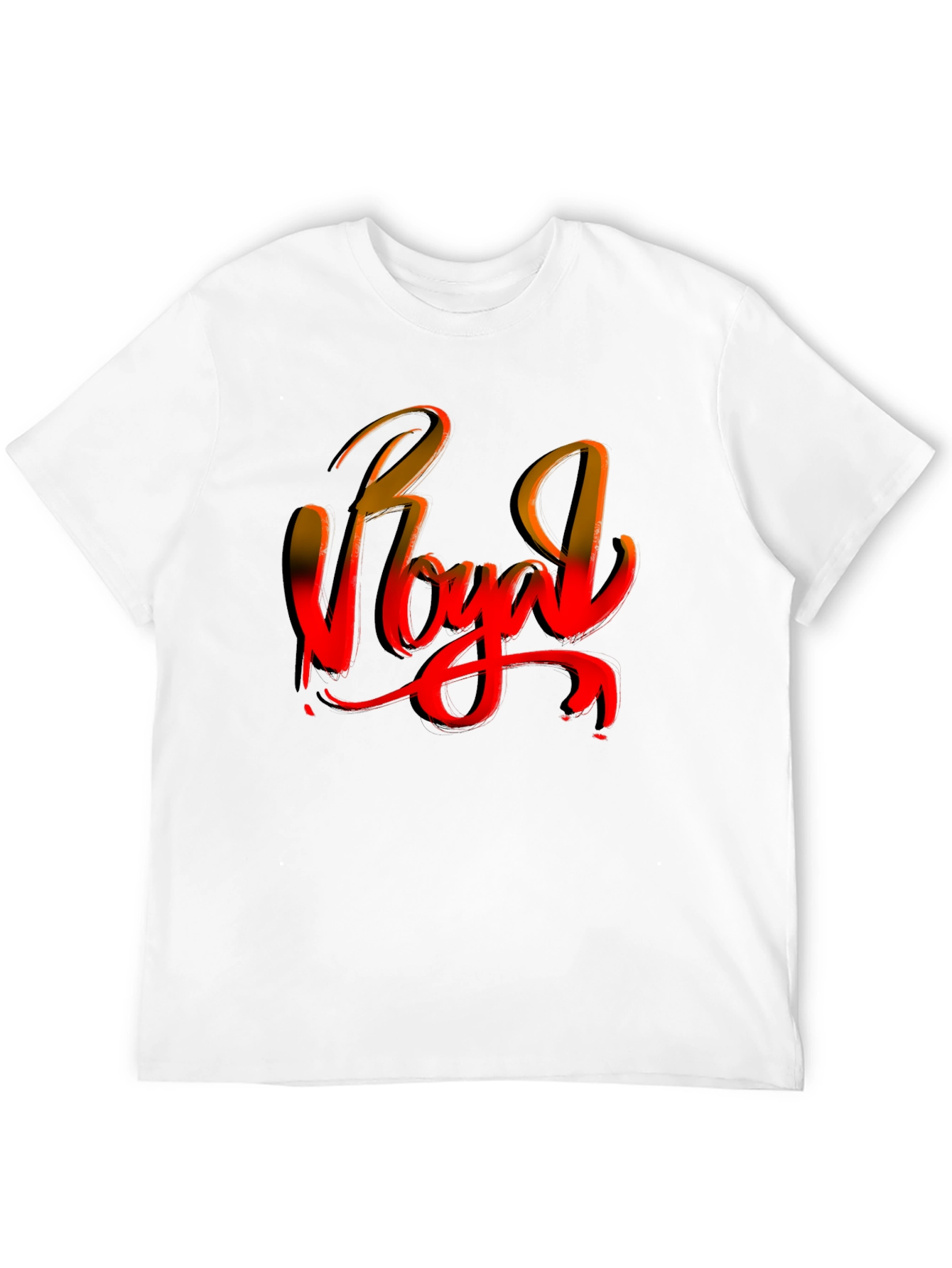 Royal Script Black T-Shirt - Urban Style