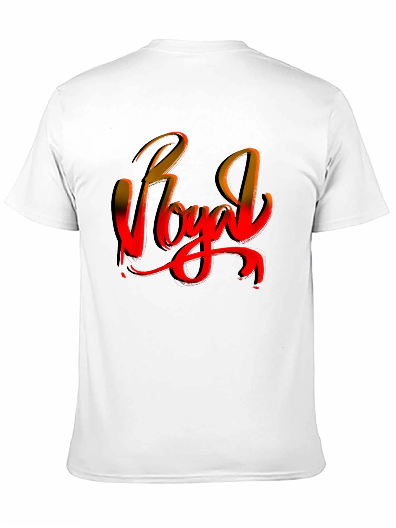Royal Script Black T-Shirt - Urban Style