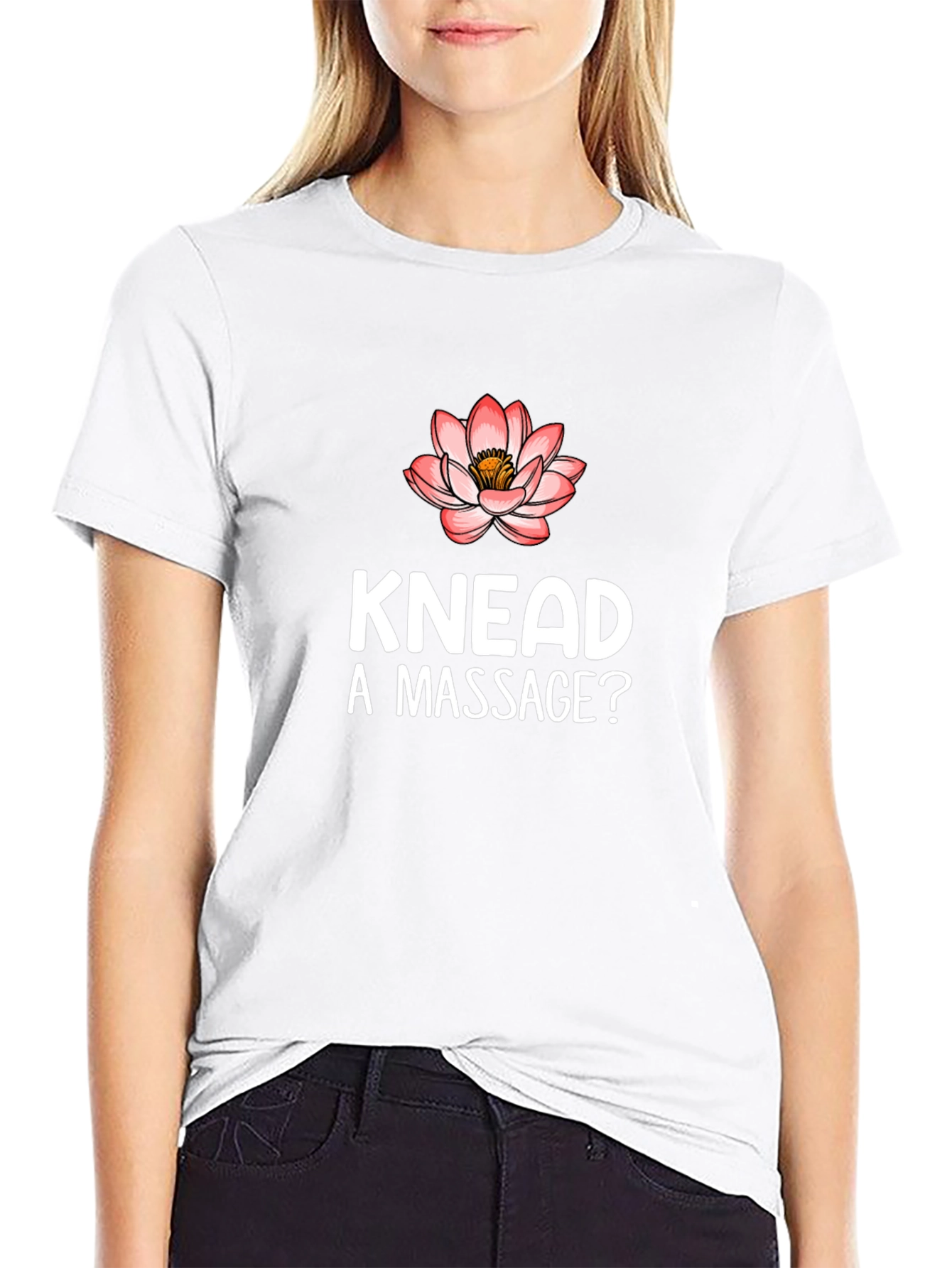 Knead a Massage? Funny Black Graphic Tee