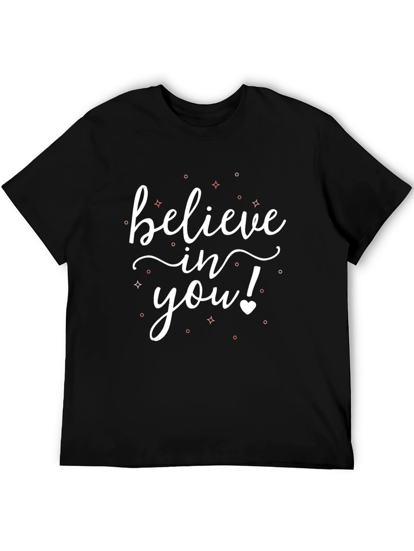 Believe In You Black Graphic Tee