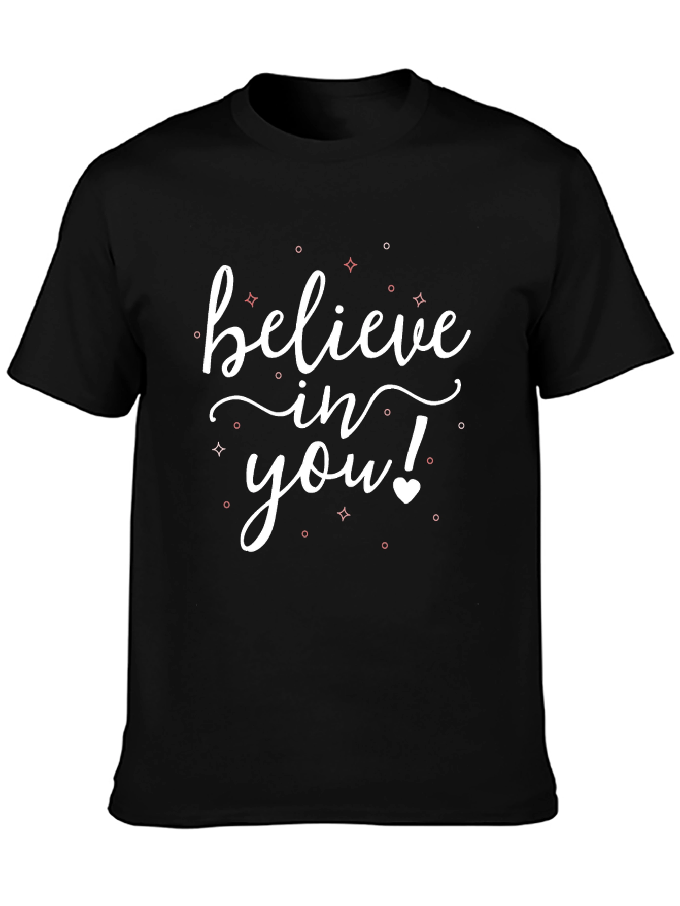 Believe In You Black Graphic Tee