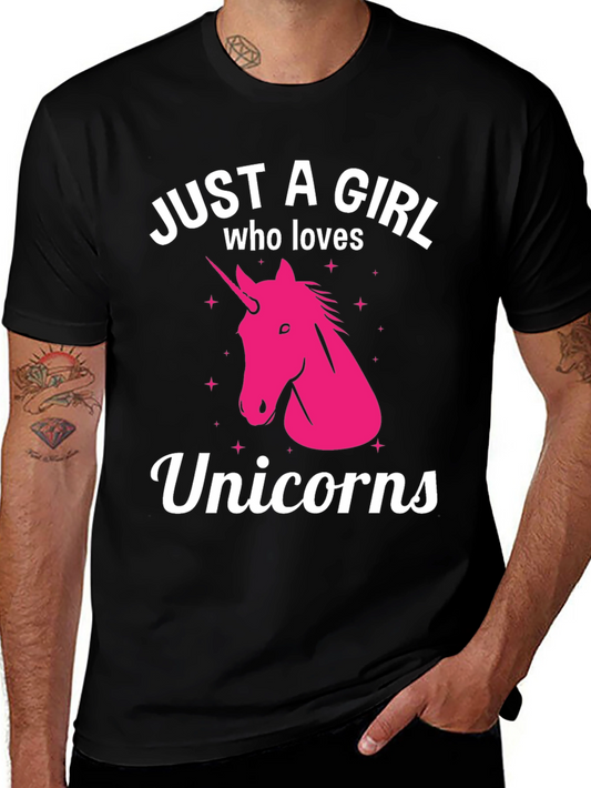 Just A Girl Who Loves Unicorns T-Shirt
