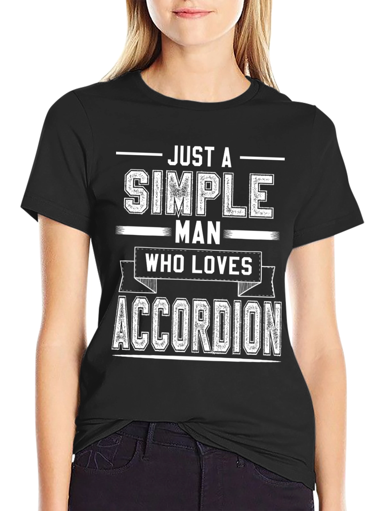 Simple Man Accordion Lover T-Shirt